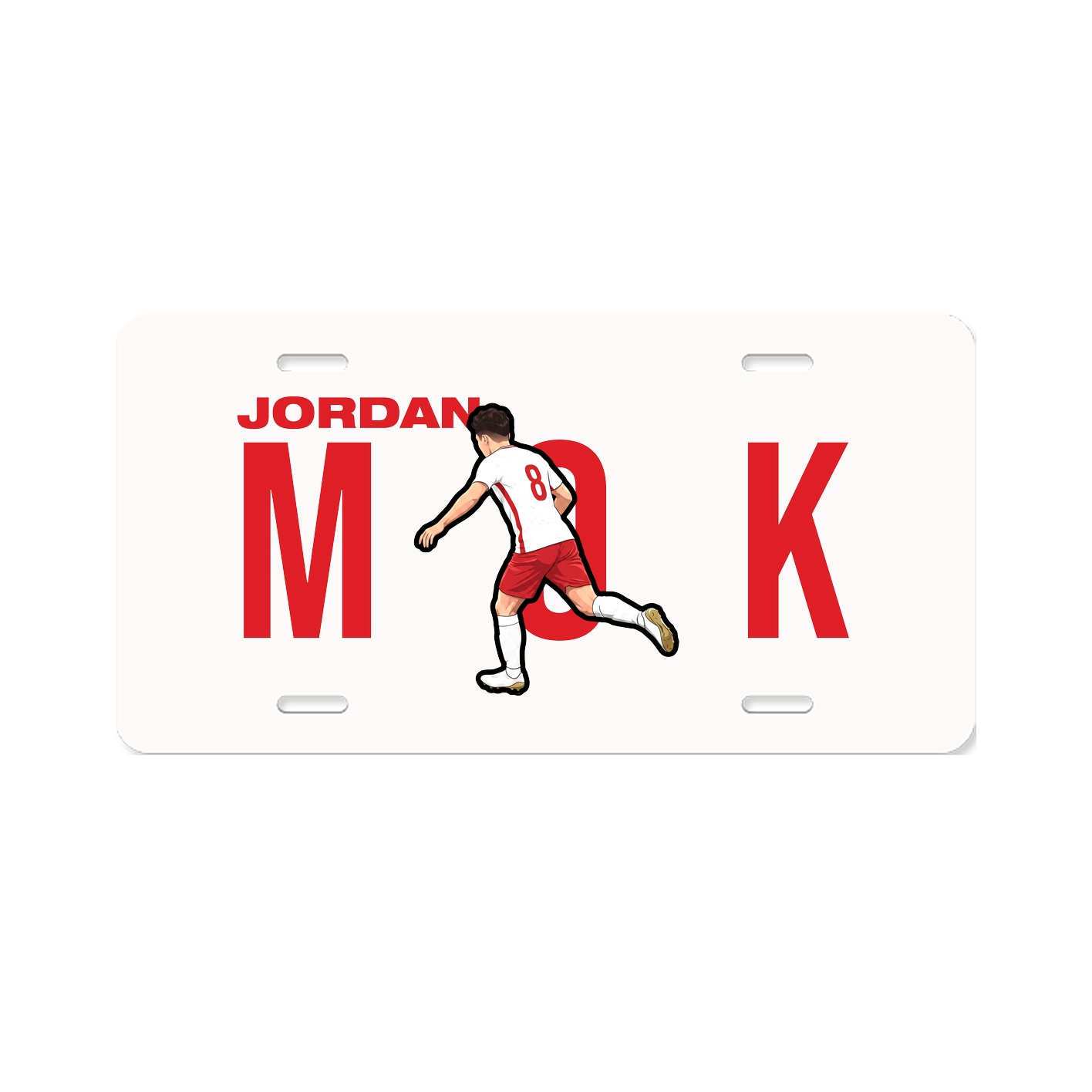 License Plate — Player Name in Classic
