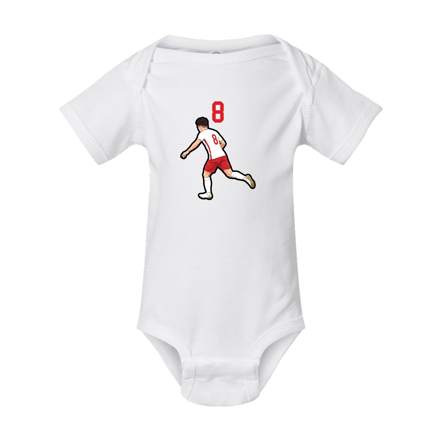 Baby Onesie — Number Top in White