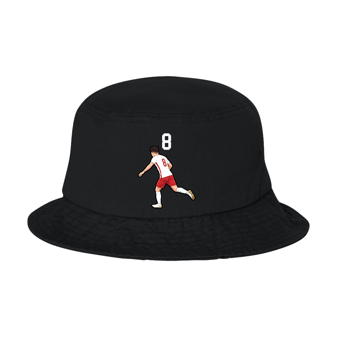 Bucket Cap — Number Top in Black