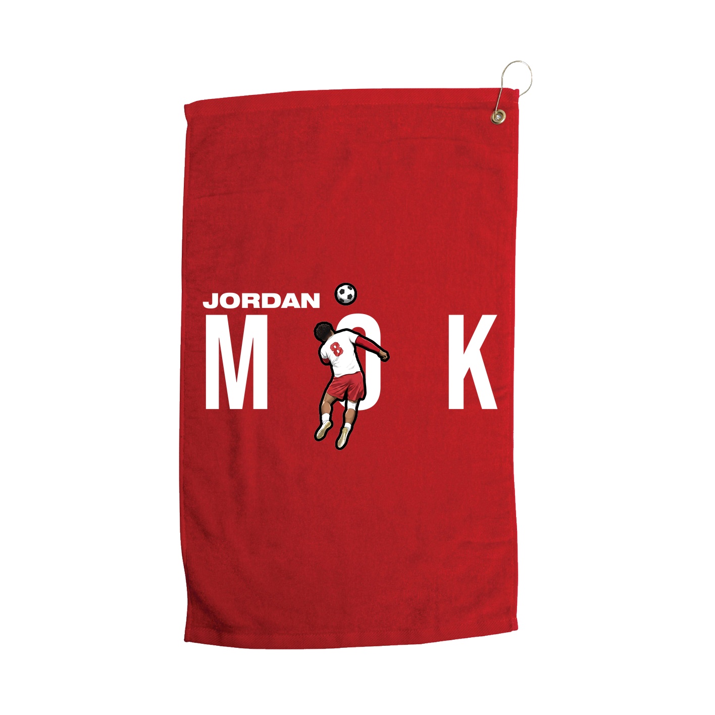 Golf Towel — Player Name in Red