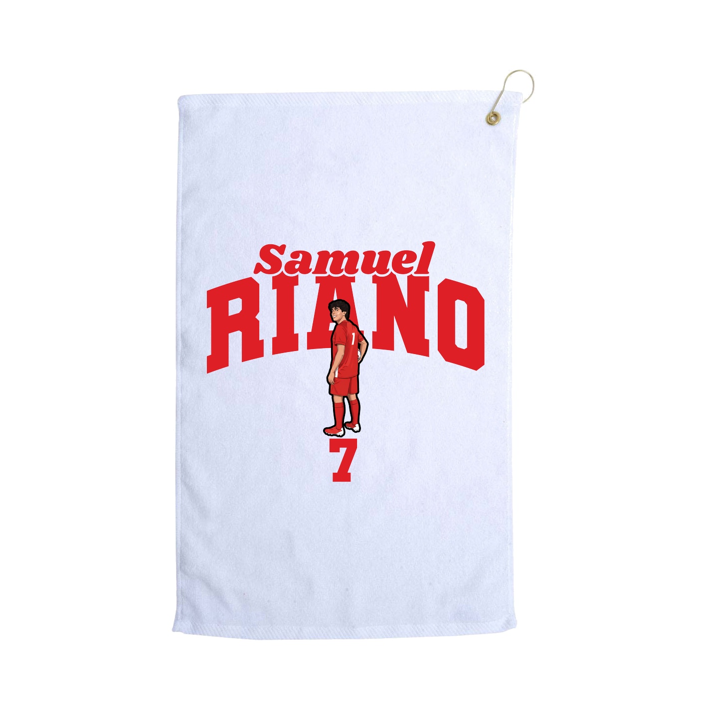 Golf Towel — Signature Arch in White