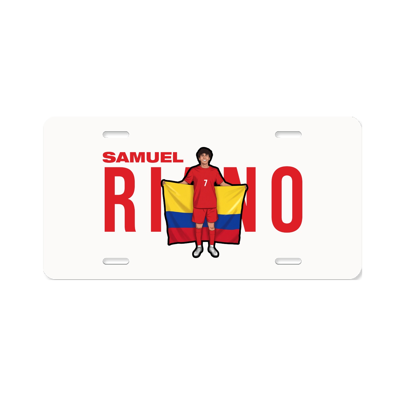License Plate — Player Name in Classic