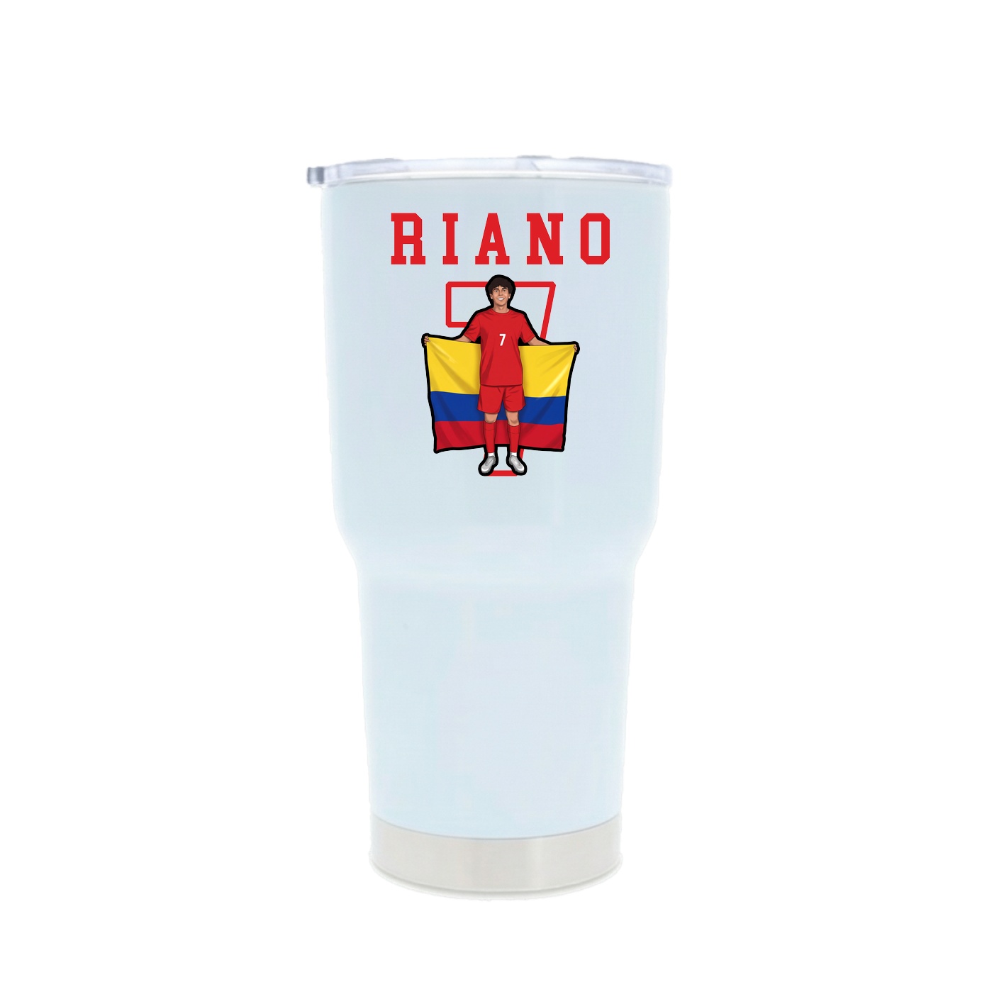 30oz Stainless Steel Tumbler — Shirsey in White