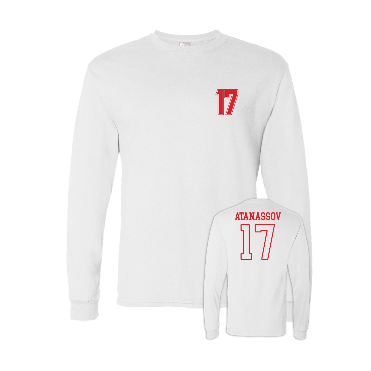 Long Sleeve Tee — Chest Back in White