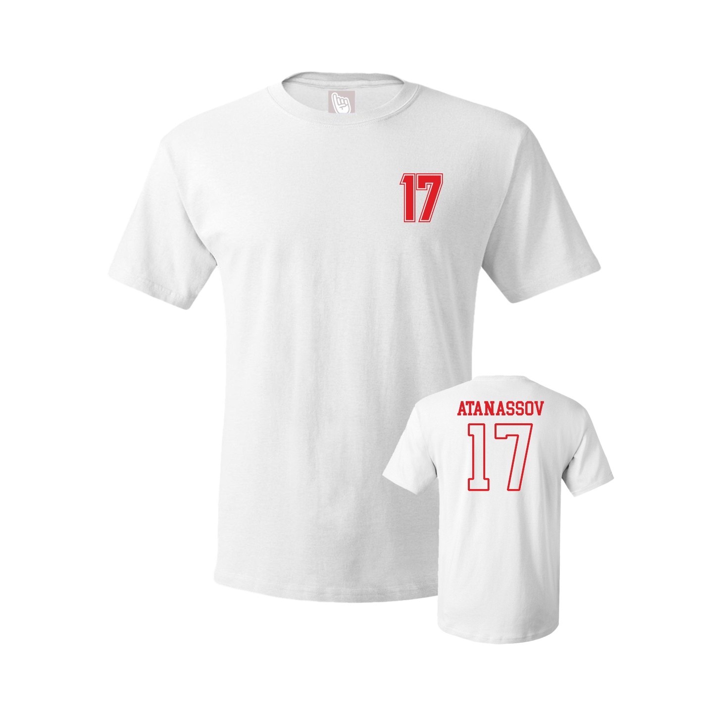 Youth Tee — Chest Back in White