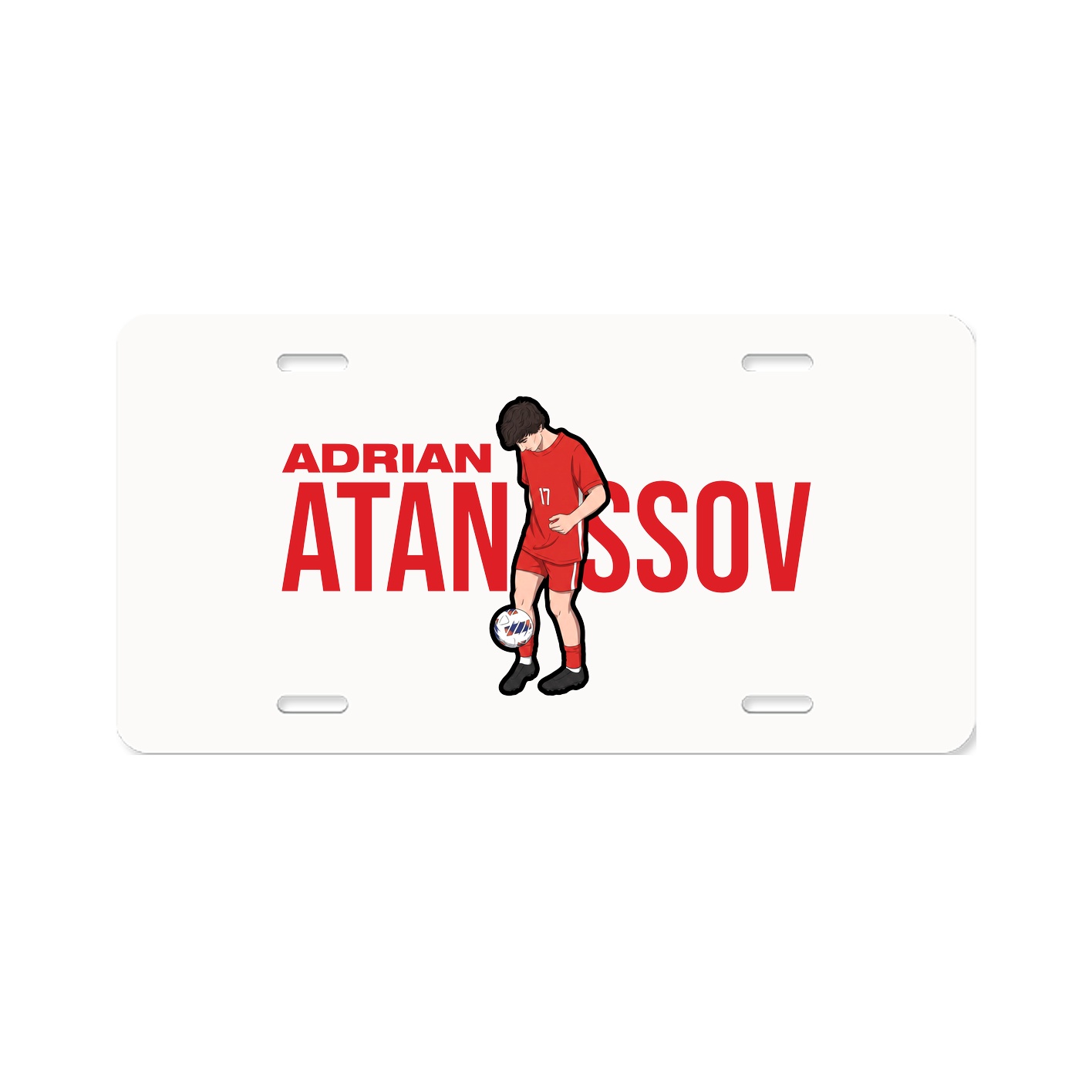 License Plate — Player Name in Classic