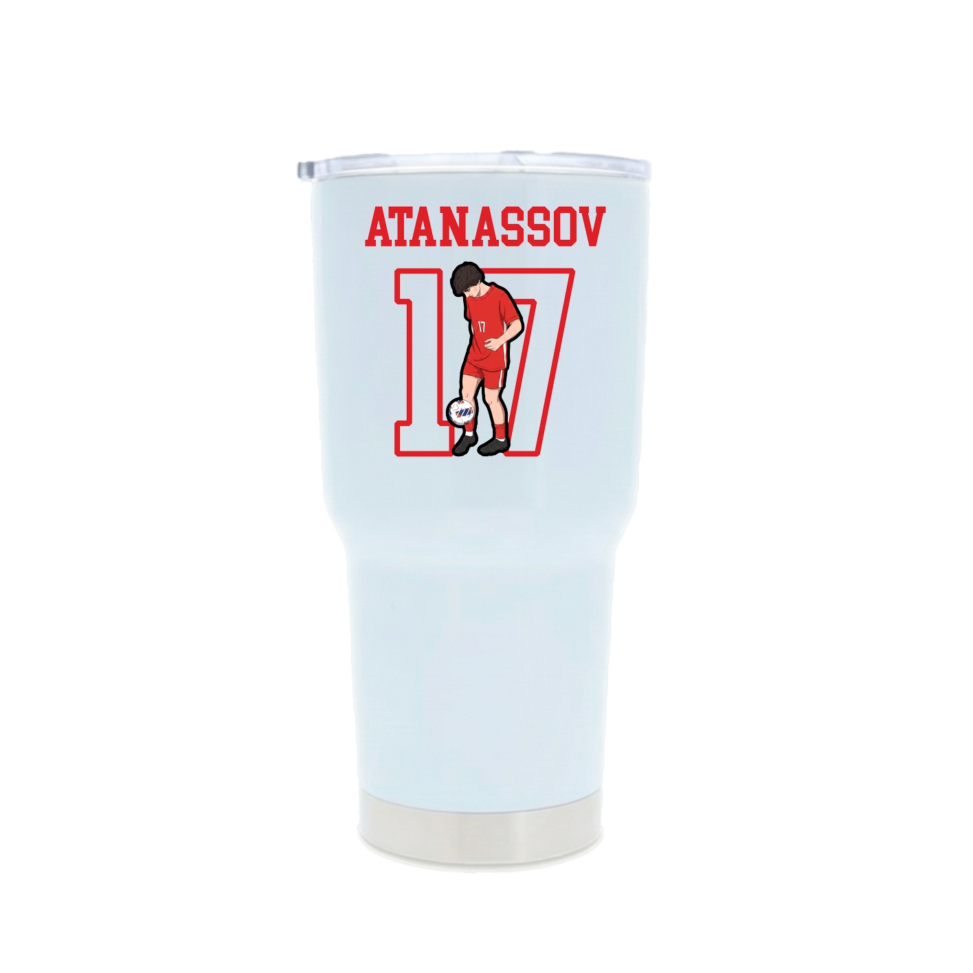 30oz Stainless Steel Tumbler — Shirsey in White