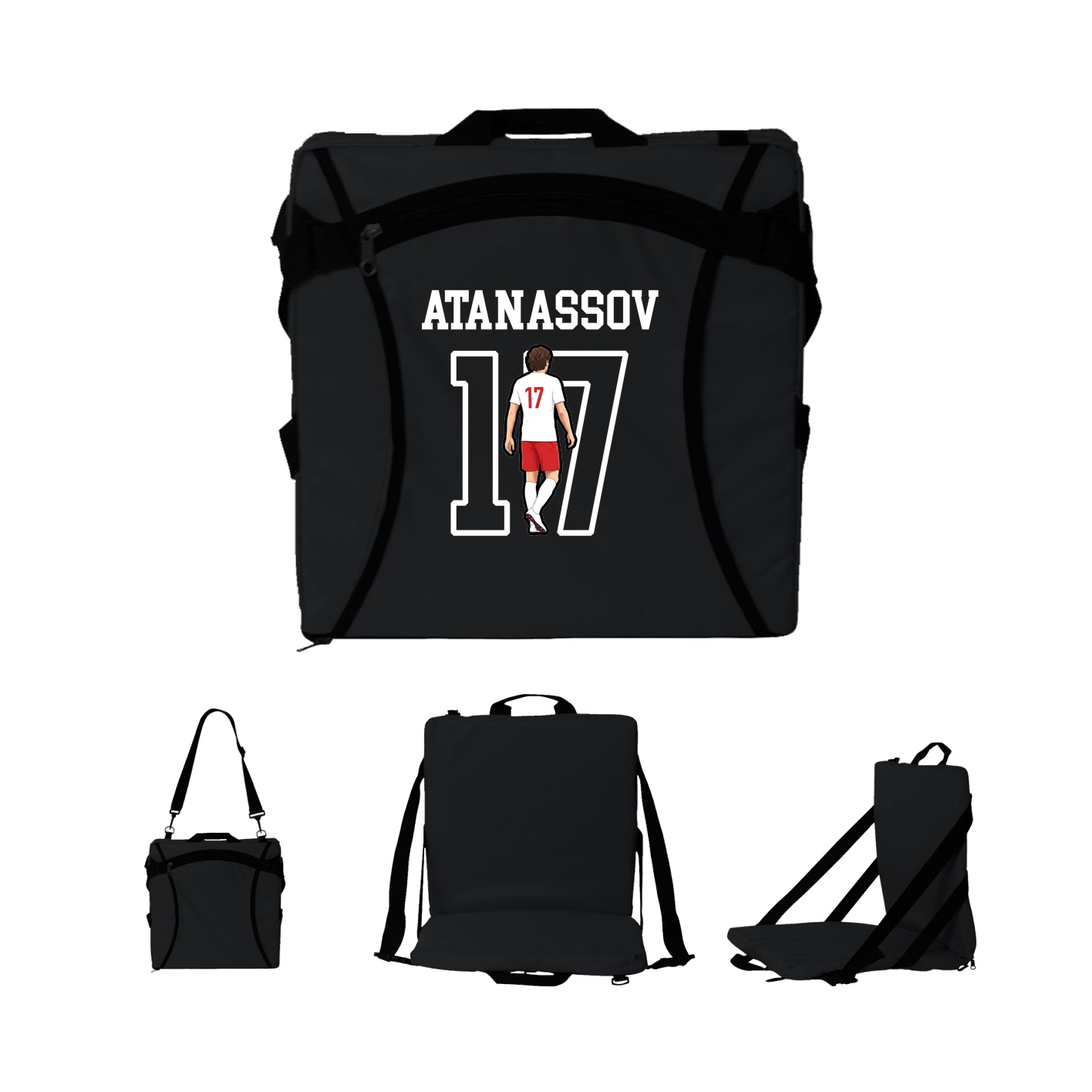 Folding Stadium Seat — Shirsey in Black