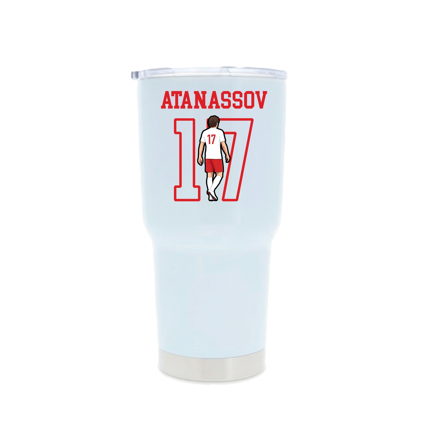 30oz Stainless Steel Tumbler — Shirsey in White
