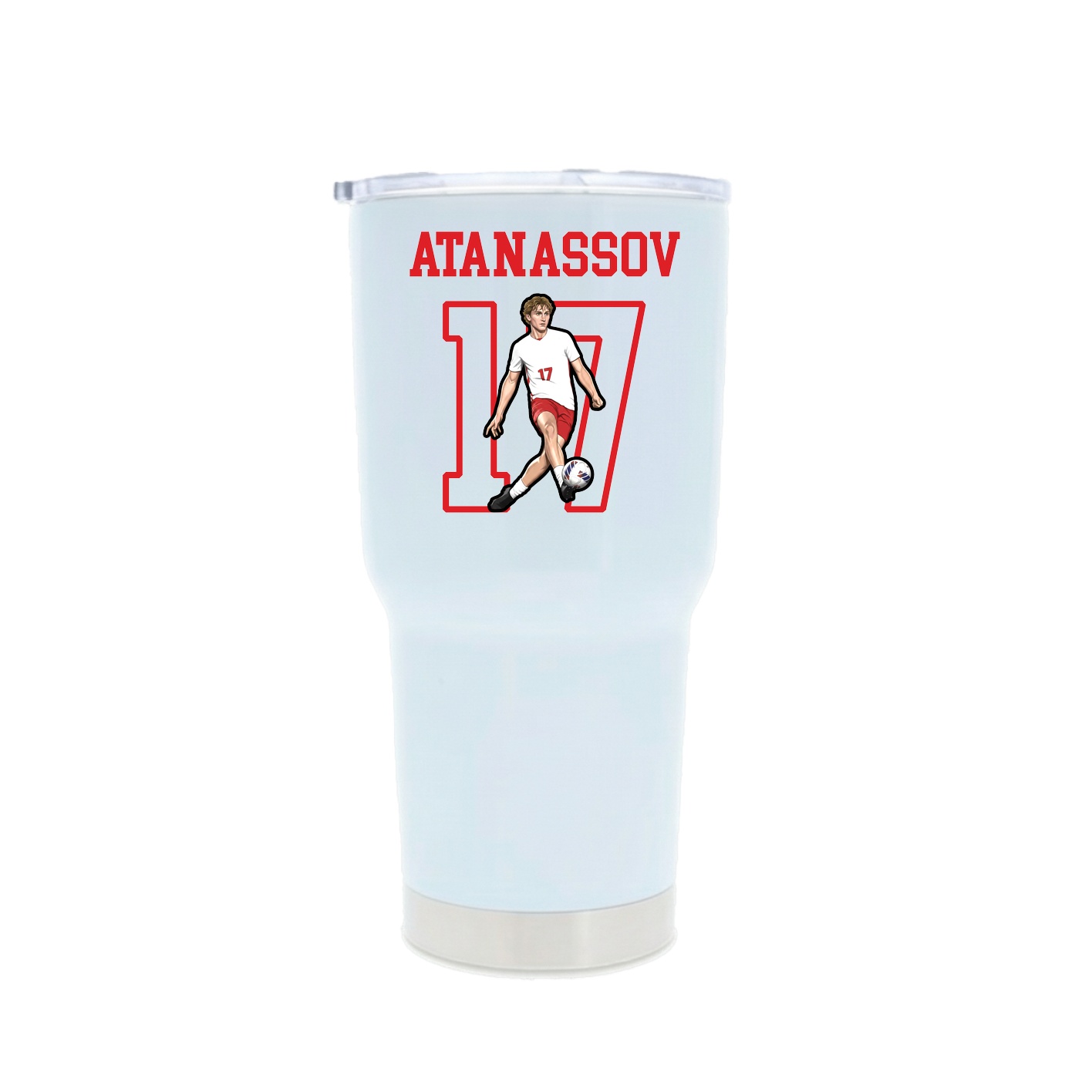 30oz Stainless Steel Tumbler — Shirsey in White