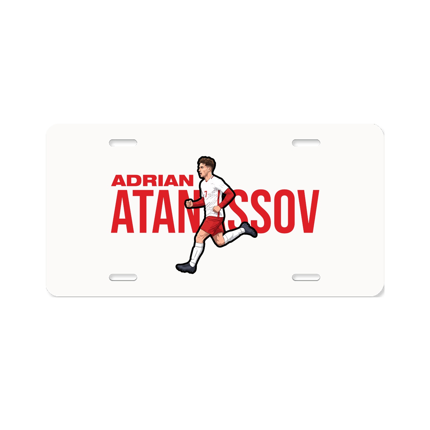 License Plate — Player Name in Classic