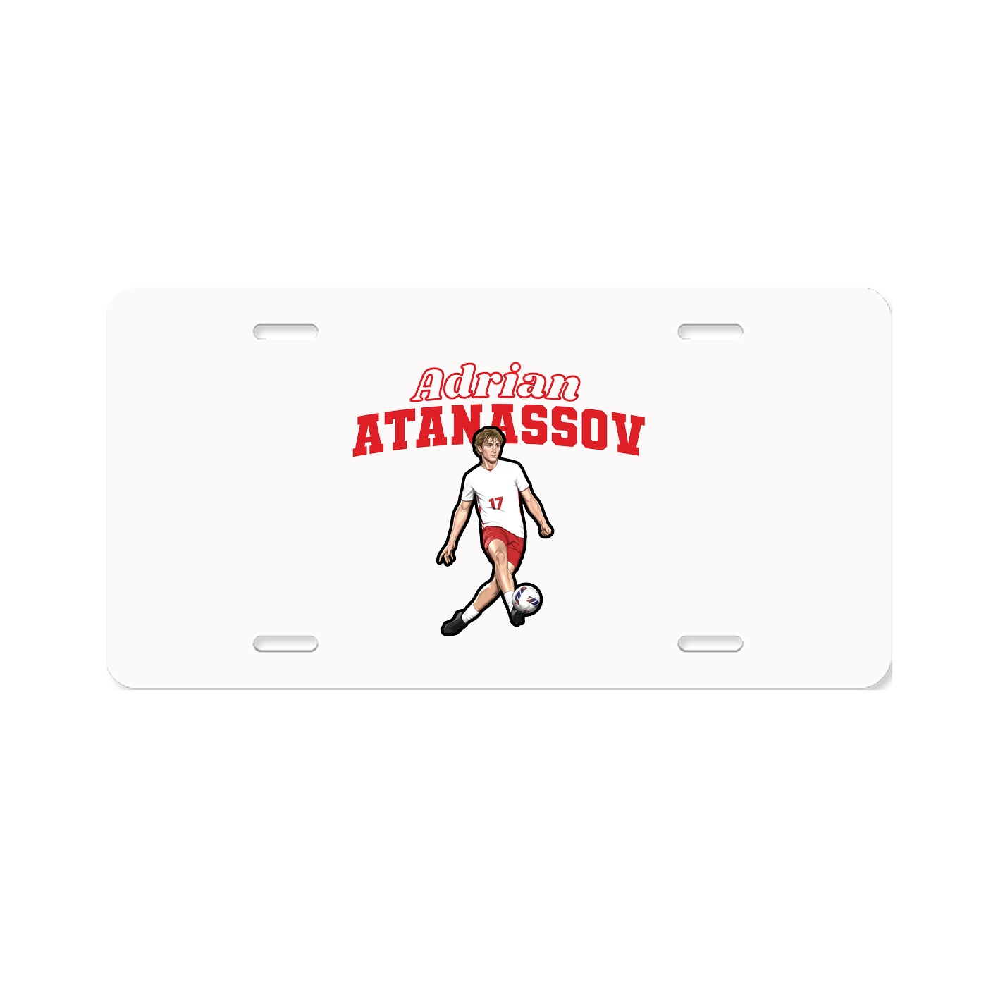 License Plate — Name Arch in Classic