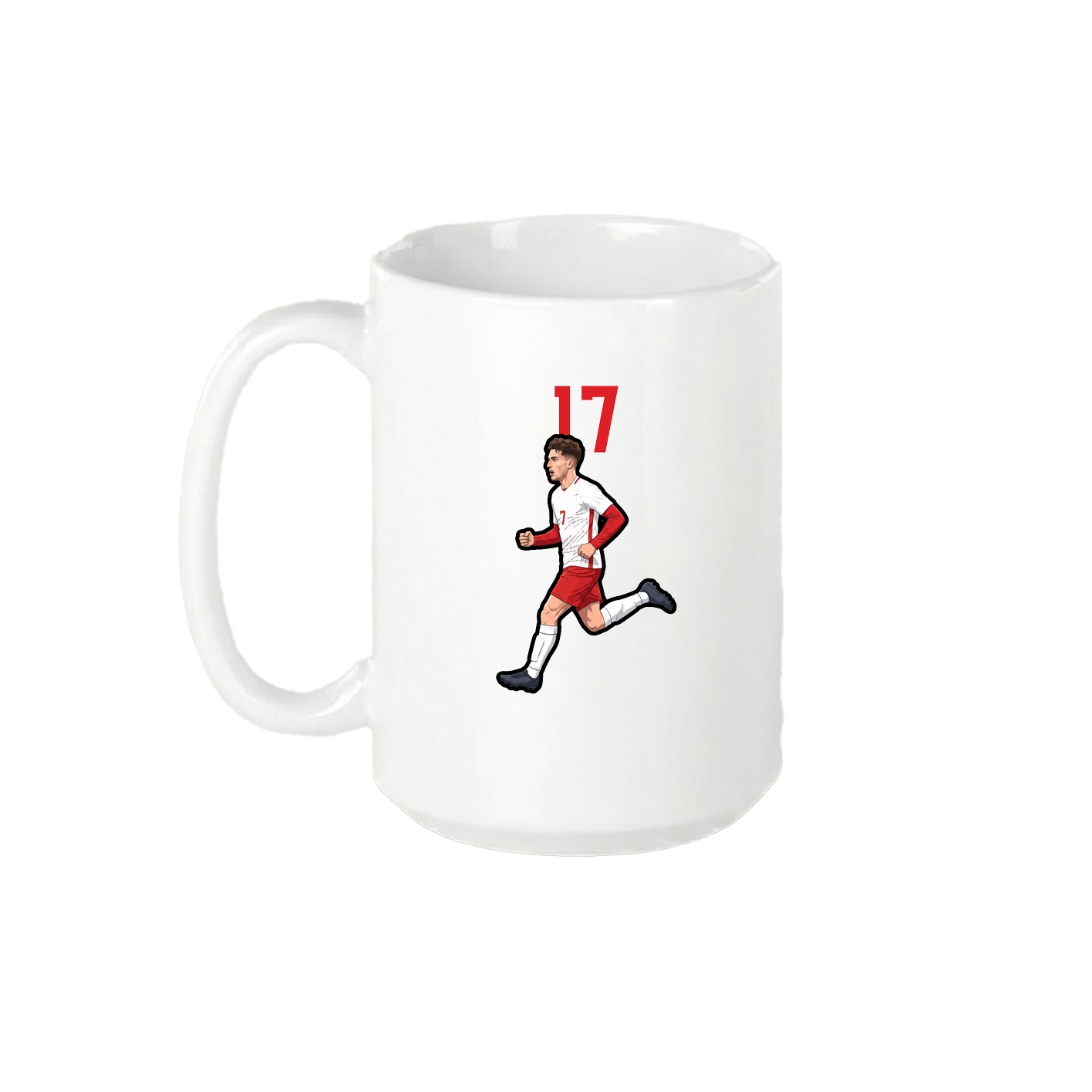 15oz Coffee Mug — Number Top in White