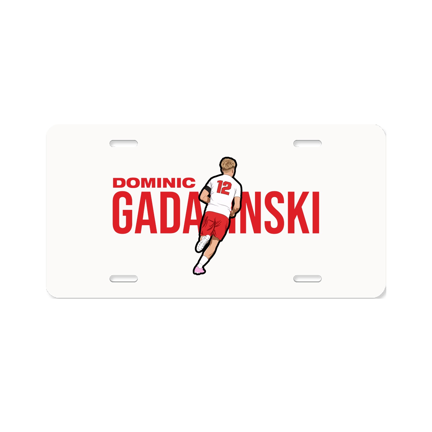 License Plate — Player Name in Classic