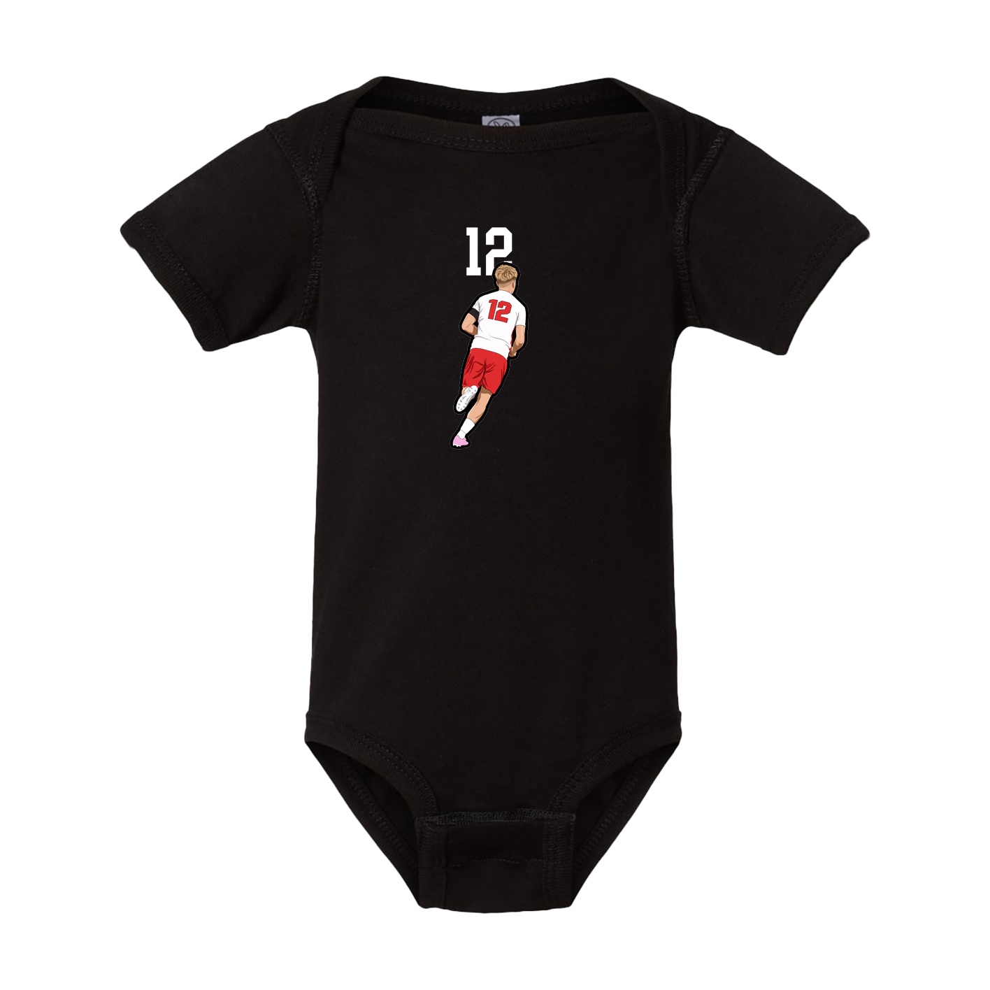 Baby Onesie — Number Top in Black