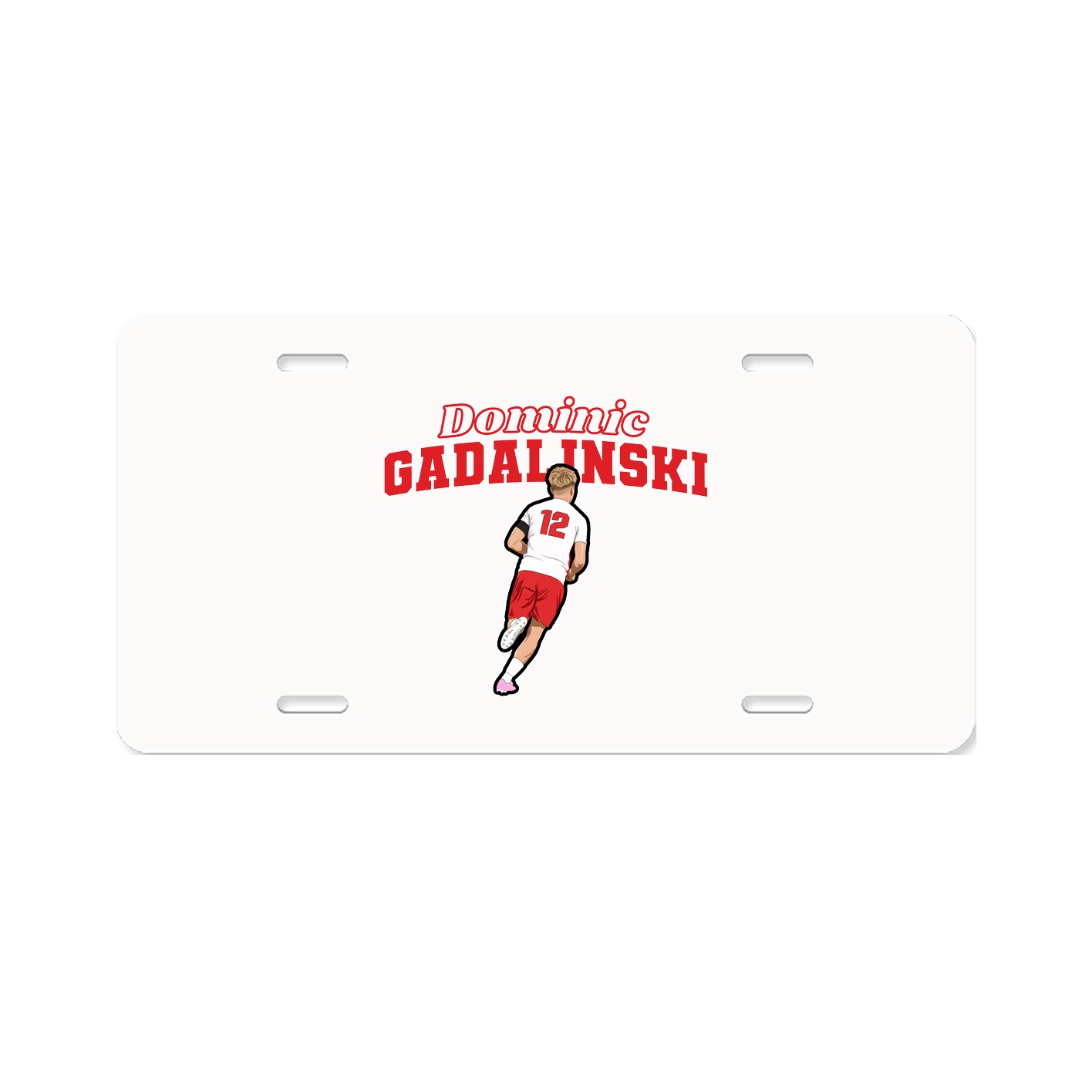 License Plate — Name Arch in Classic