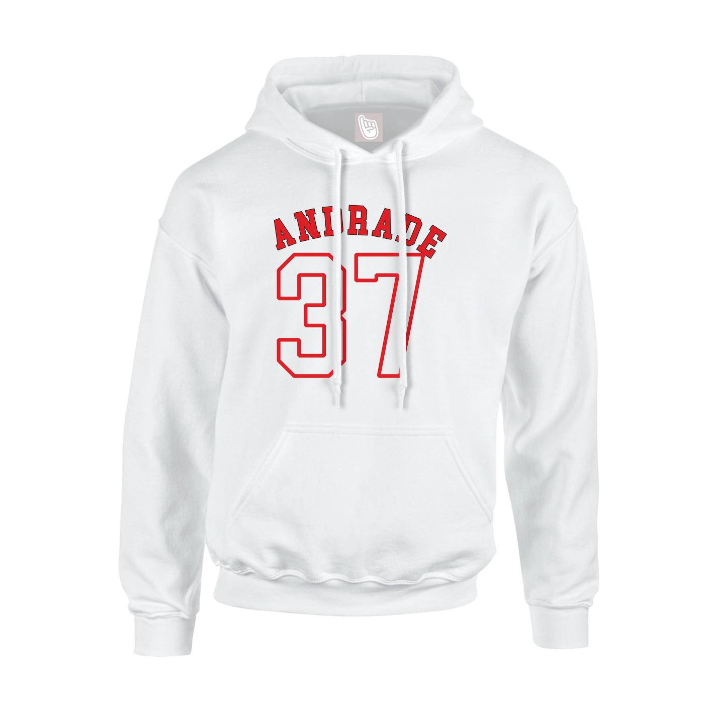 Hoodie — Shirsey Arch in White