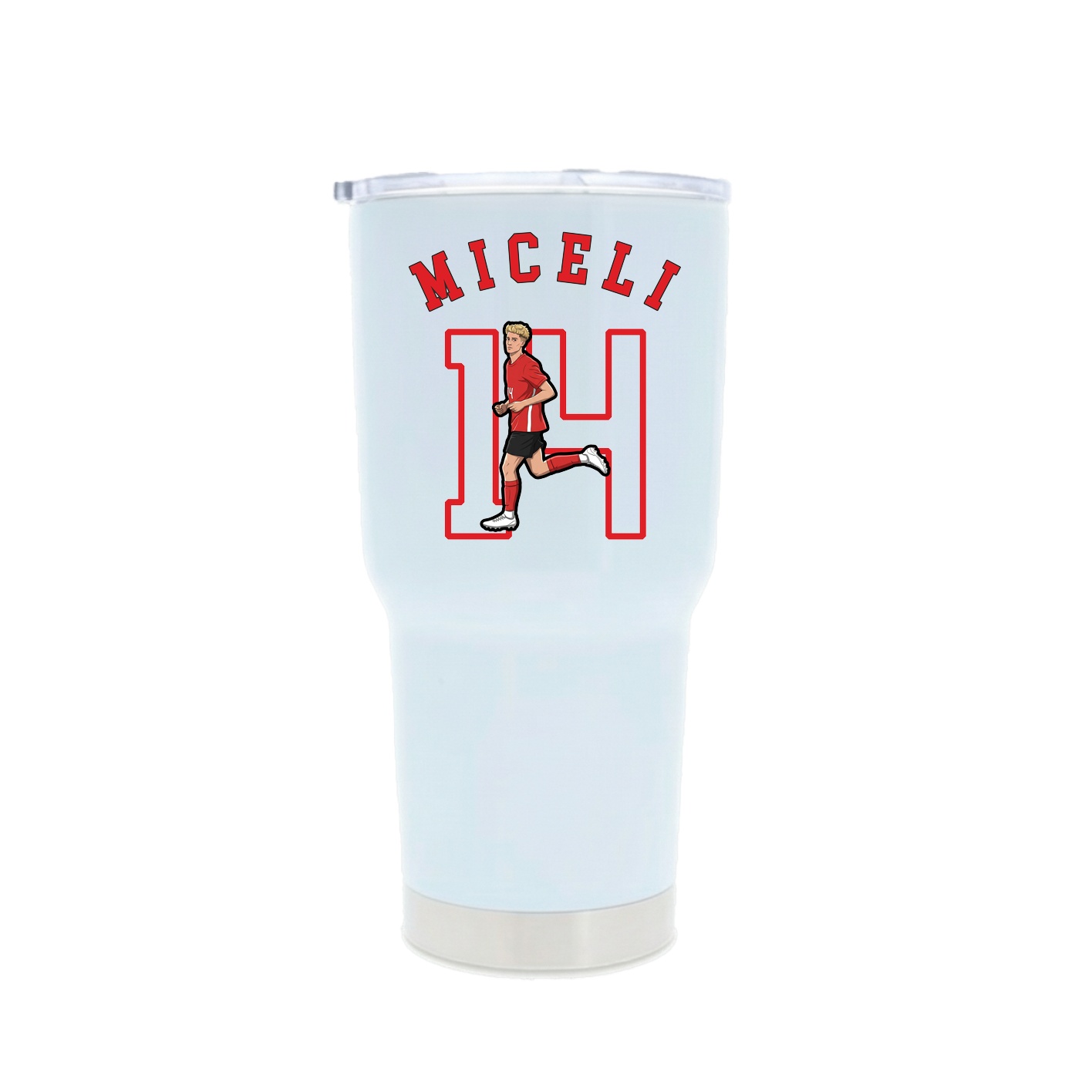 30oz Stainless Steel Tumbler — Shirsey Arch in White