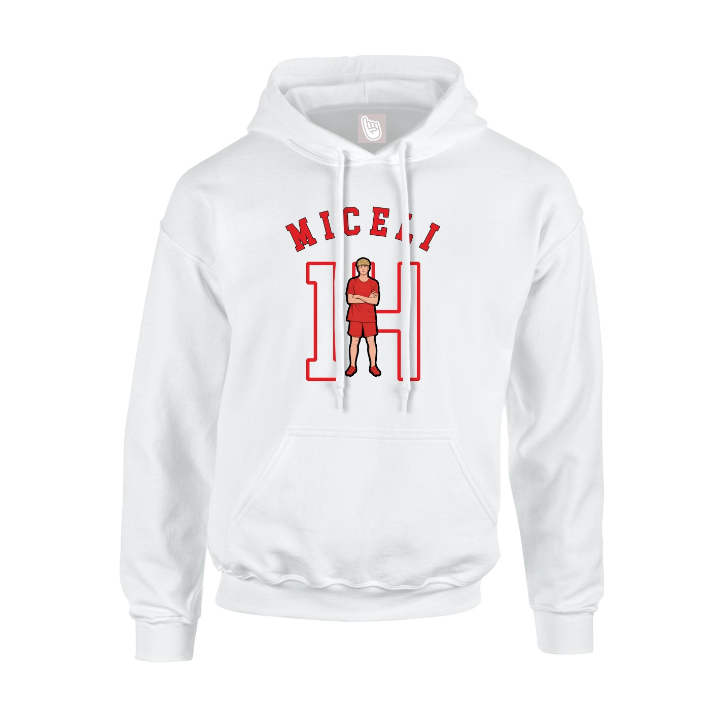 Youth Hoodie — Shirsey Arch in White