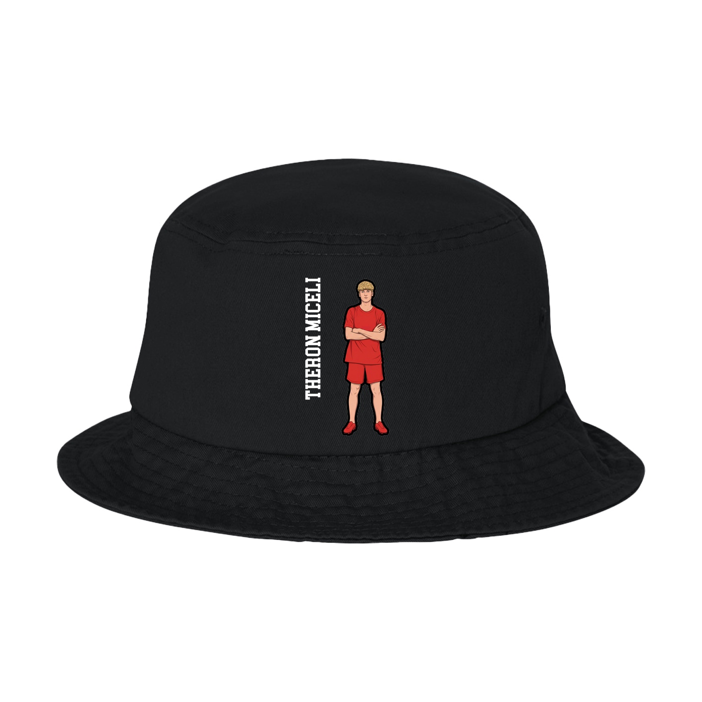 Bucket Cap — Name Vertical in Black