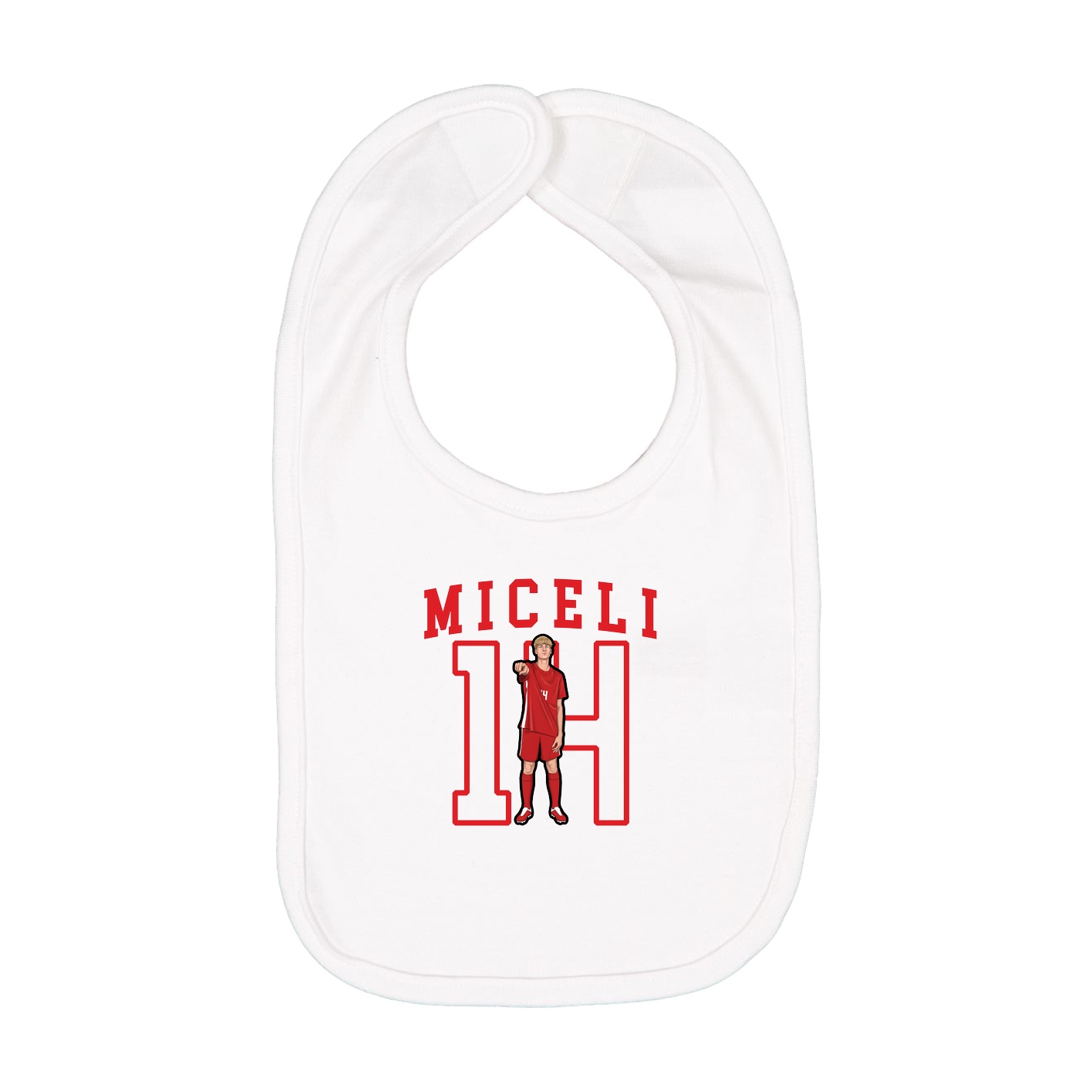 Infant Bib — Shirsey in White