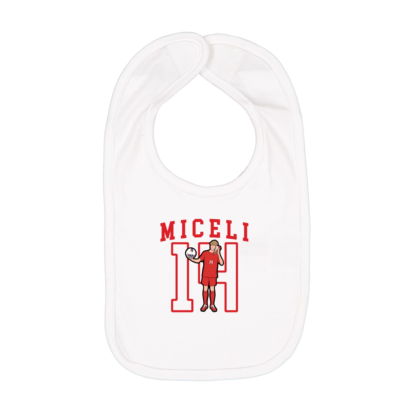 Infant Bib — Shirsey in White