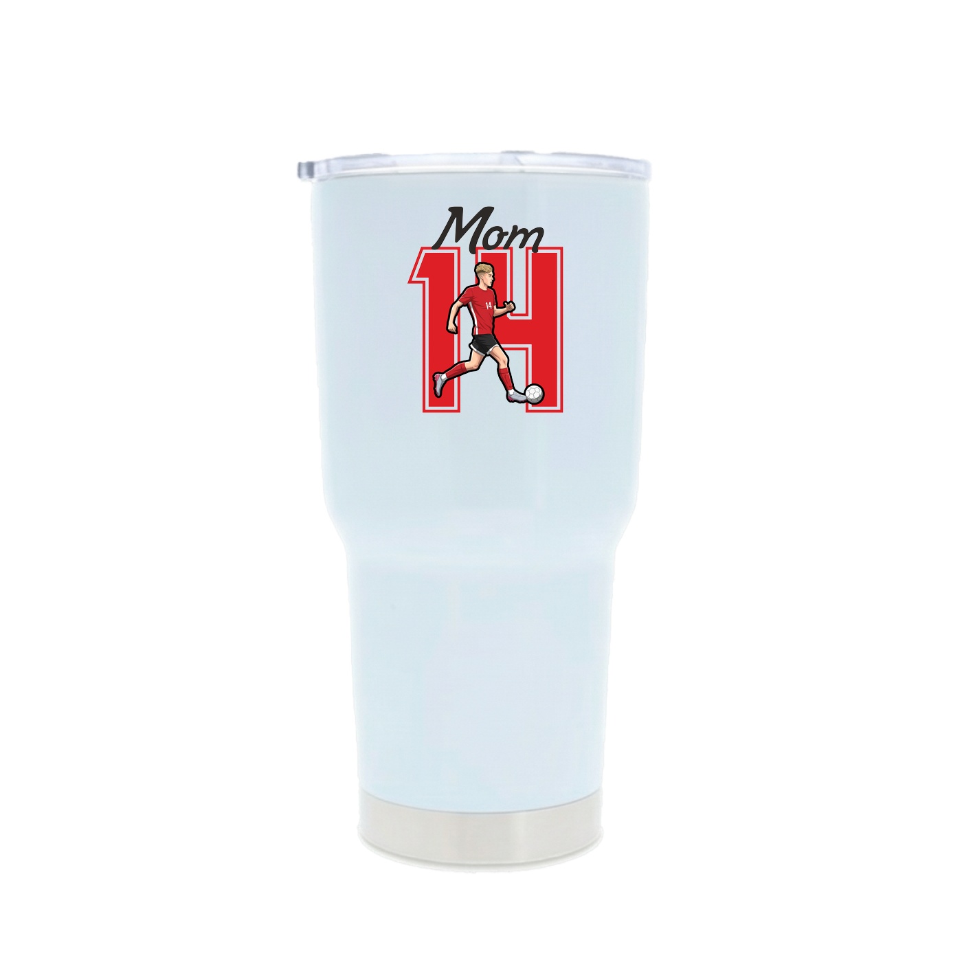 30oz Stainless Steel Tumbler — Mothers Day Shirsey in White