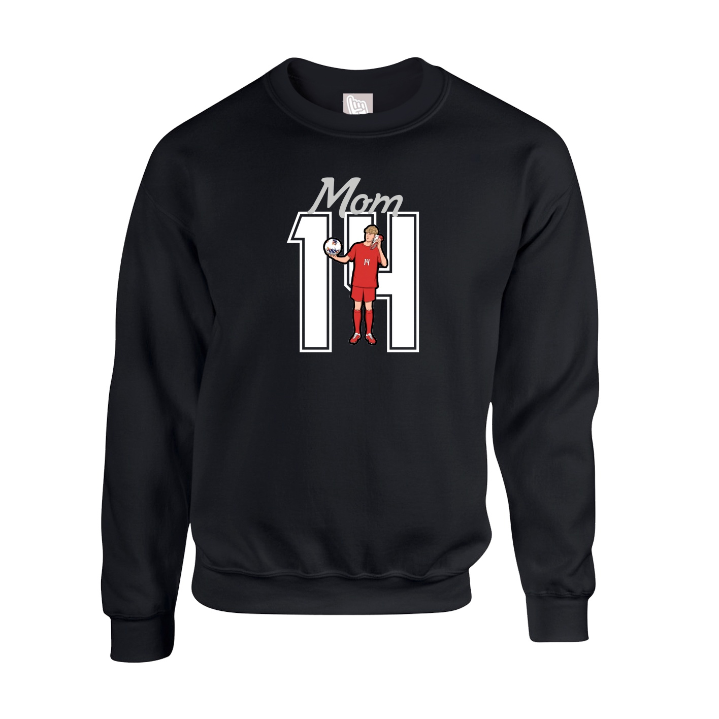 Fleece Crew — Mothers Day Shirsey in Black