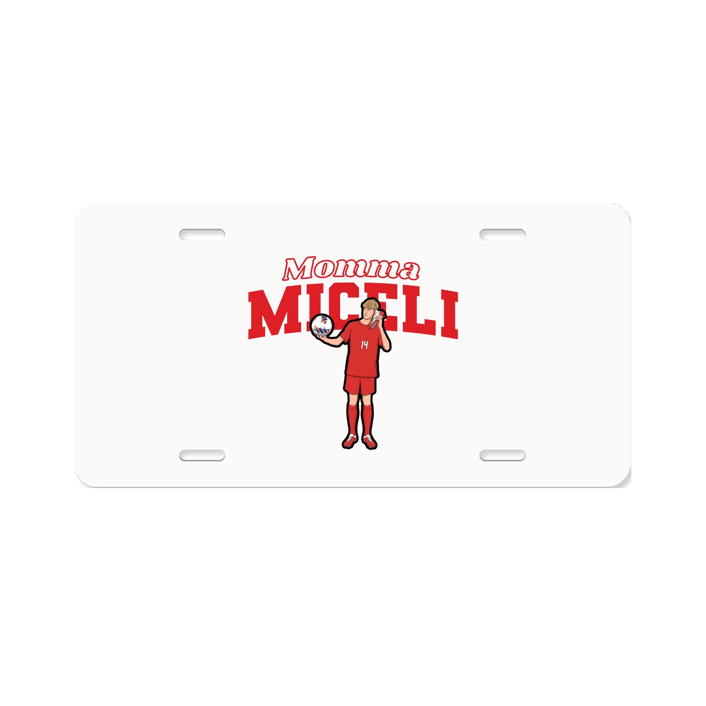 License Plate — Mothers Day Block in Classic