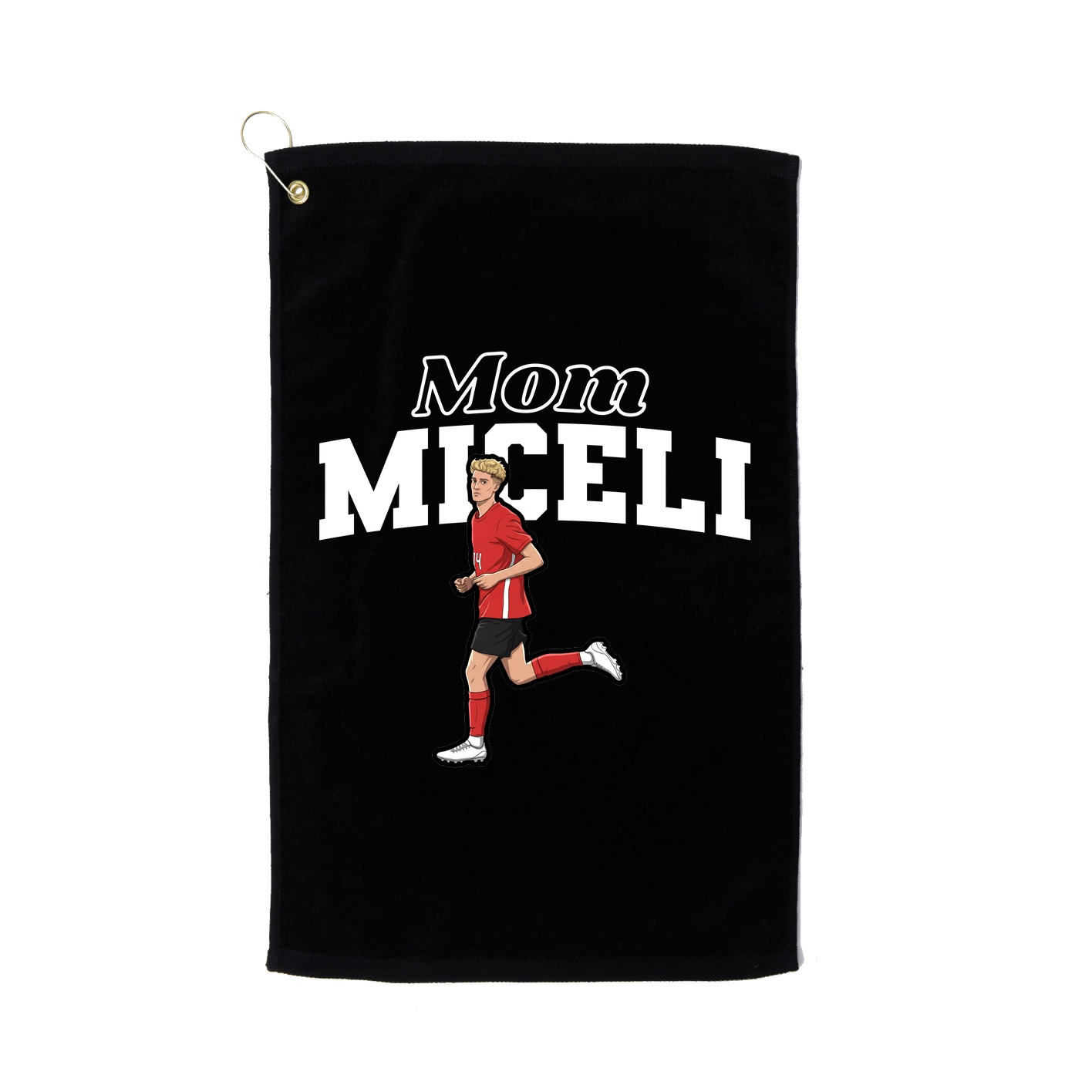 Golf Towel — Mothers Day Block in Black