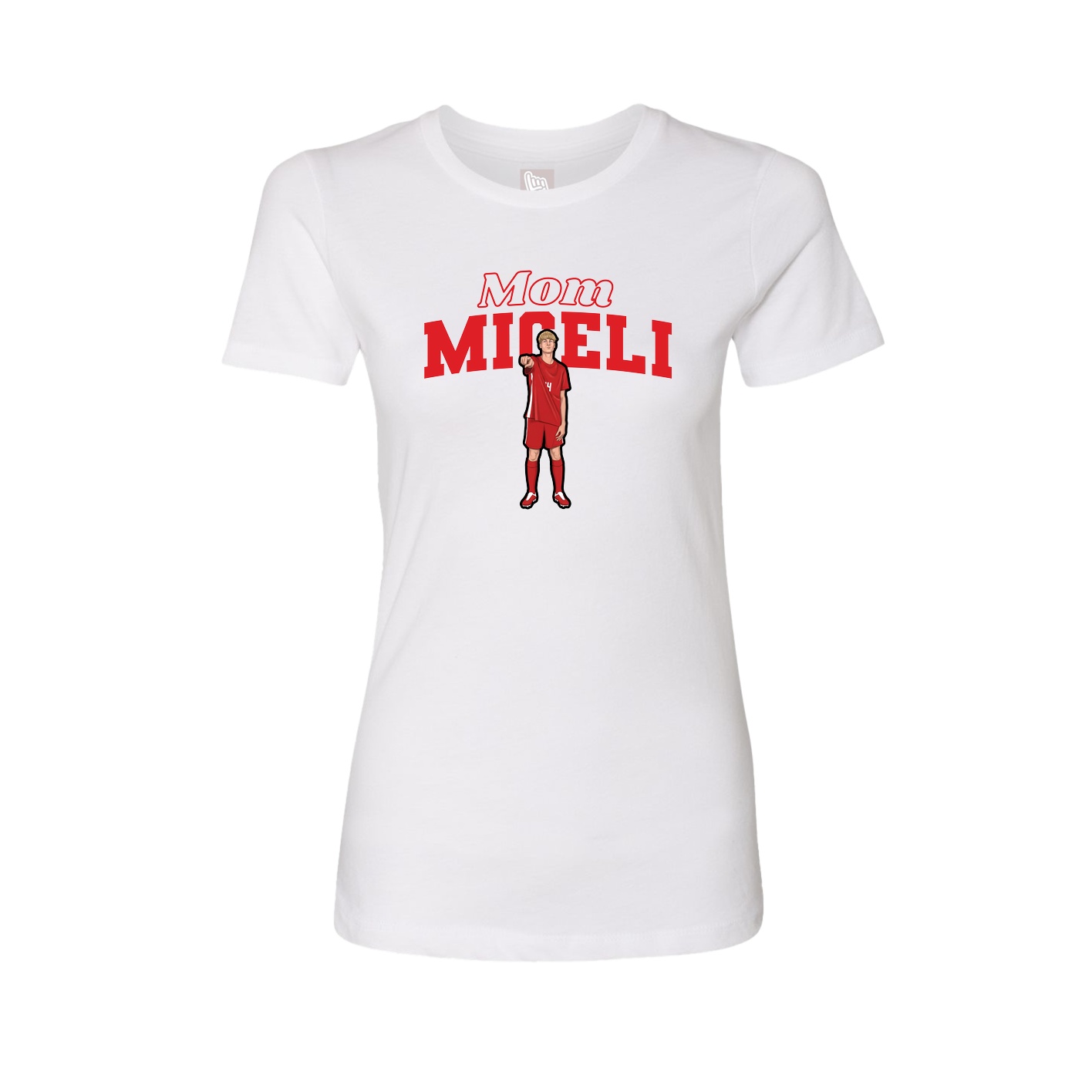 Womens Tee — Mothers Day Block in White