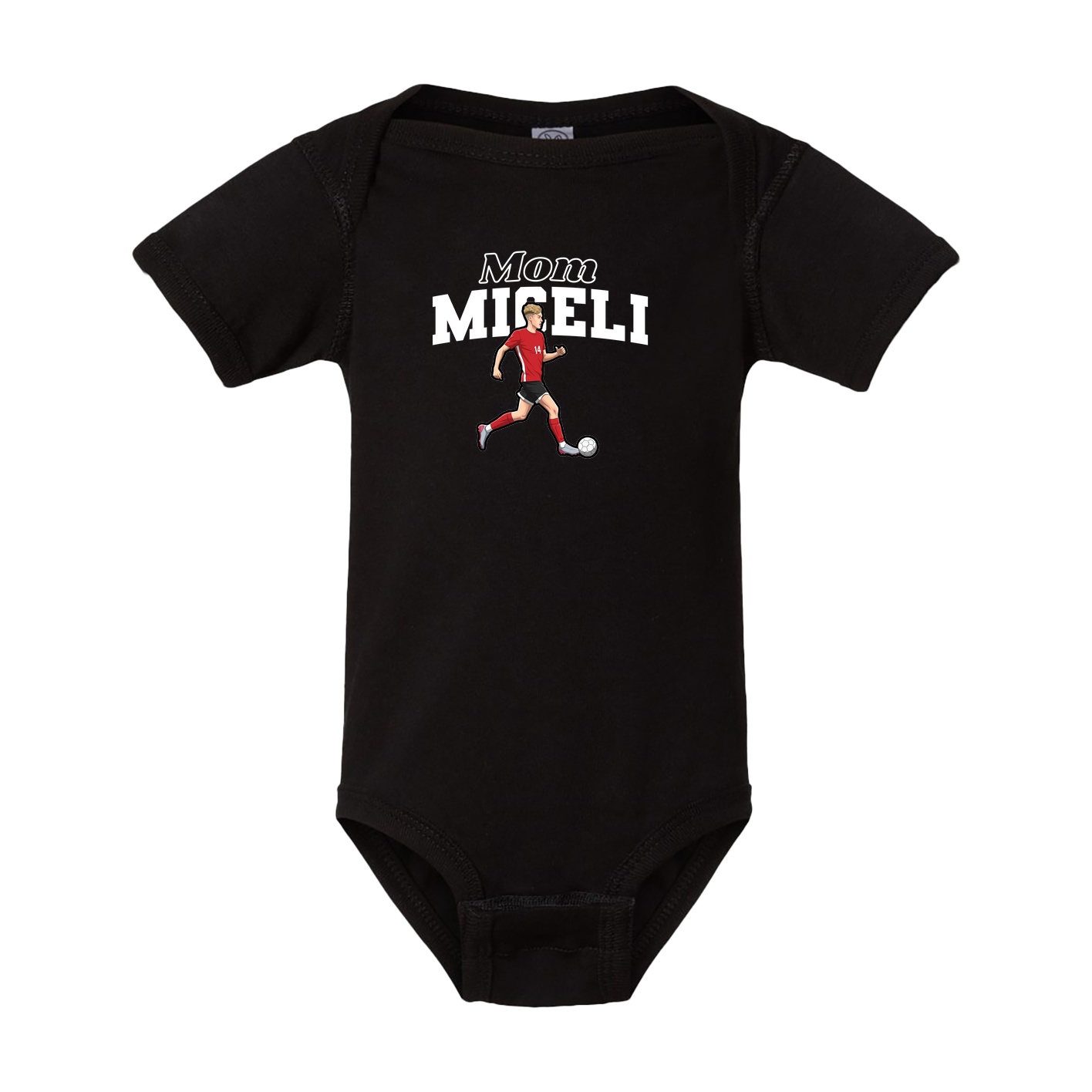 Baby Onesie — Mothers Day Block in Black