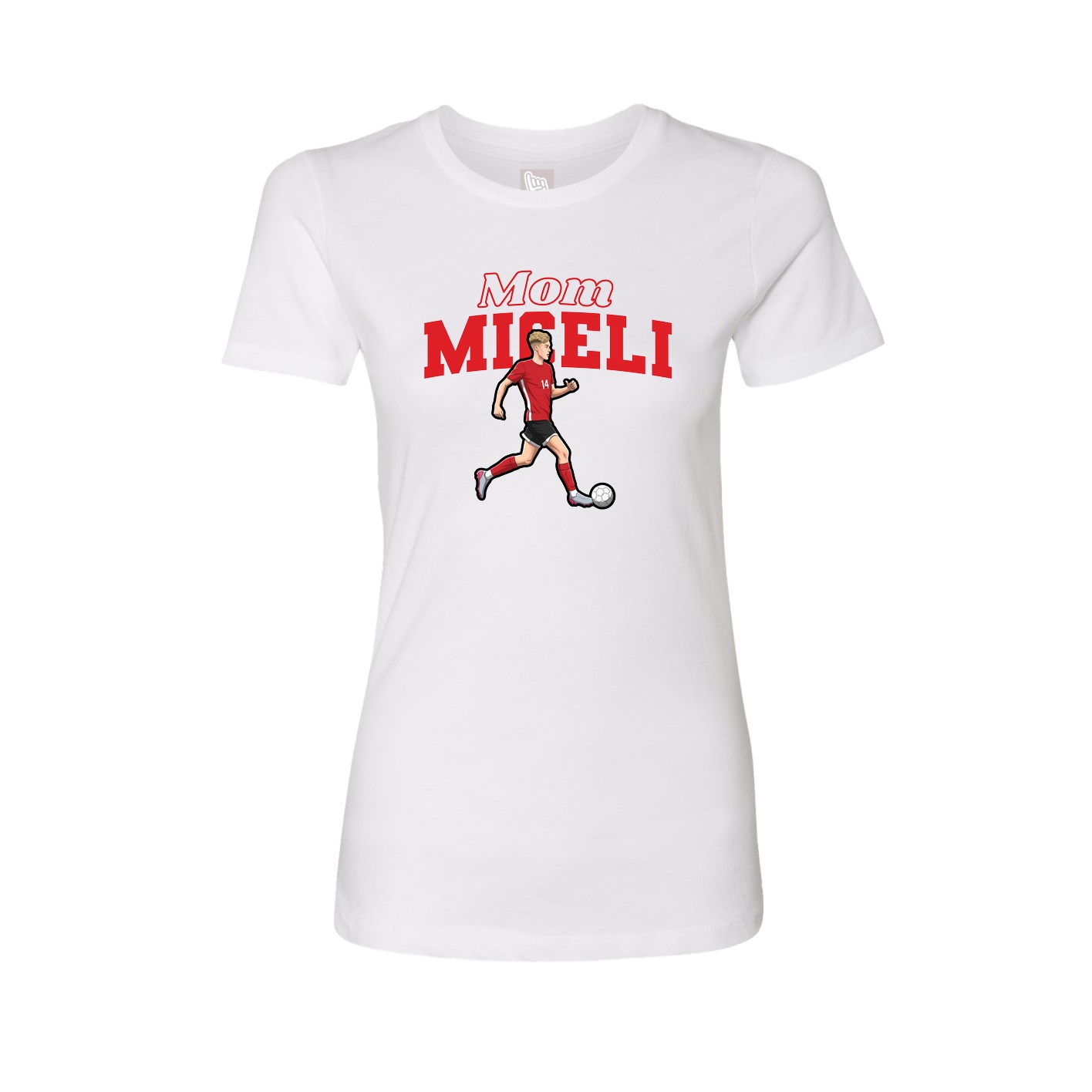 Womens Tee — Mothers Day Block in White