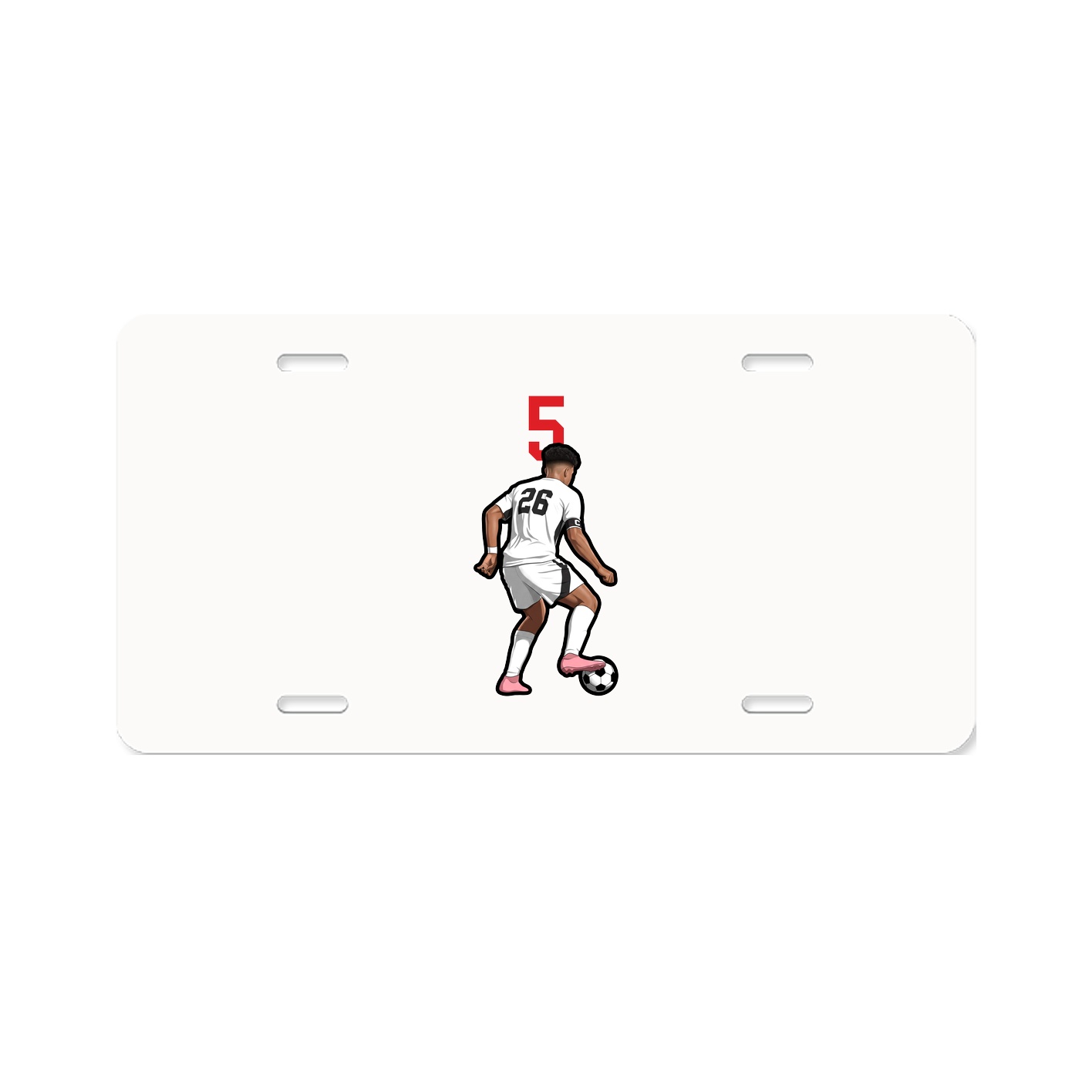 License Plate — Number Top in Classic
