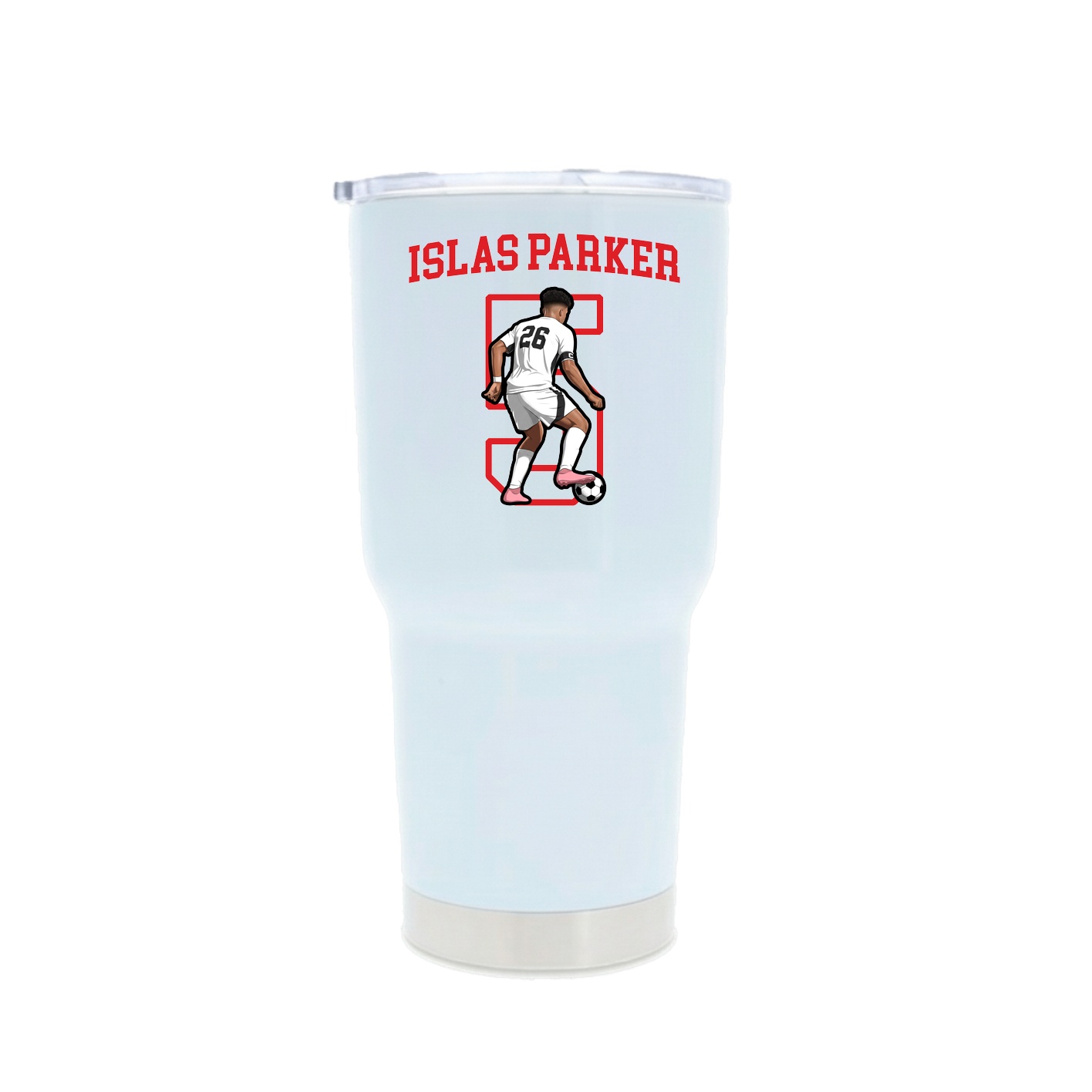 30oz Stainless Steel Tumbler — Shirsey in White