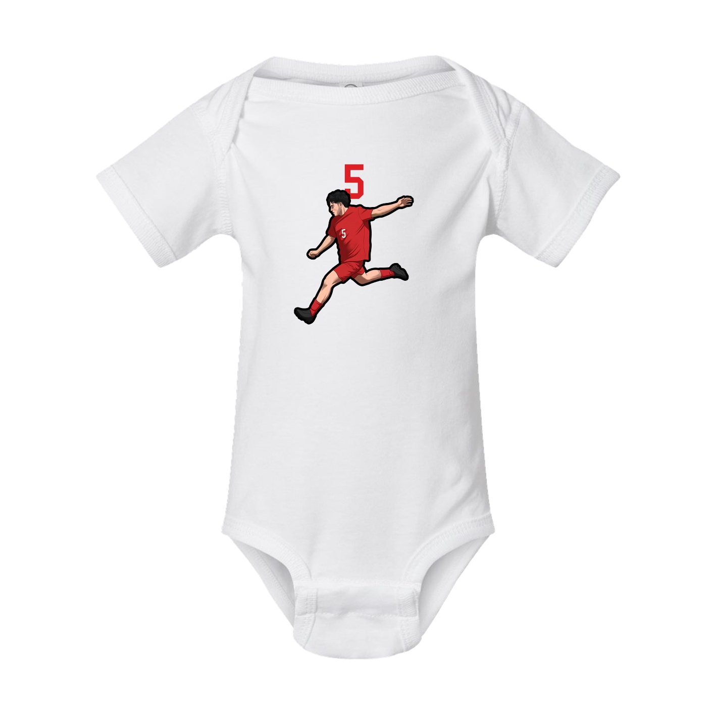 Baby Onesie — Number Top in White