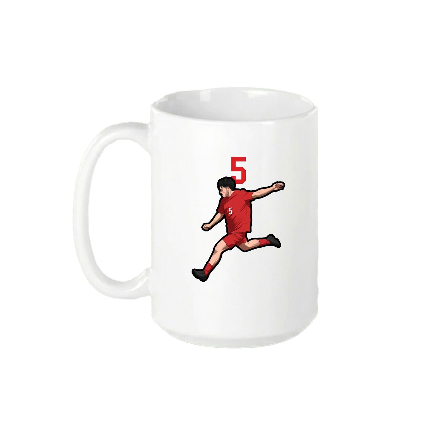 15oz Coffee Mug — Number Top in White