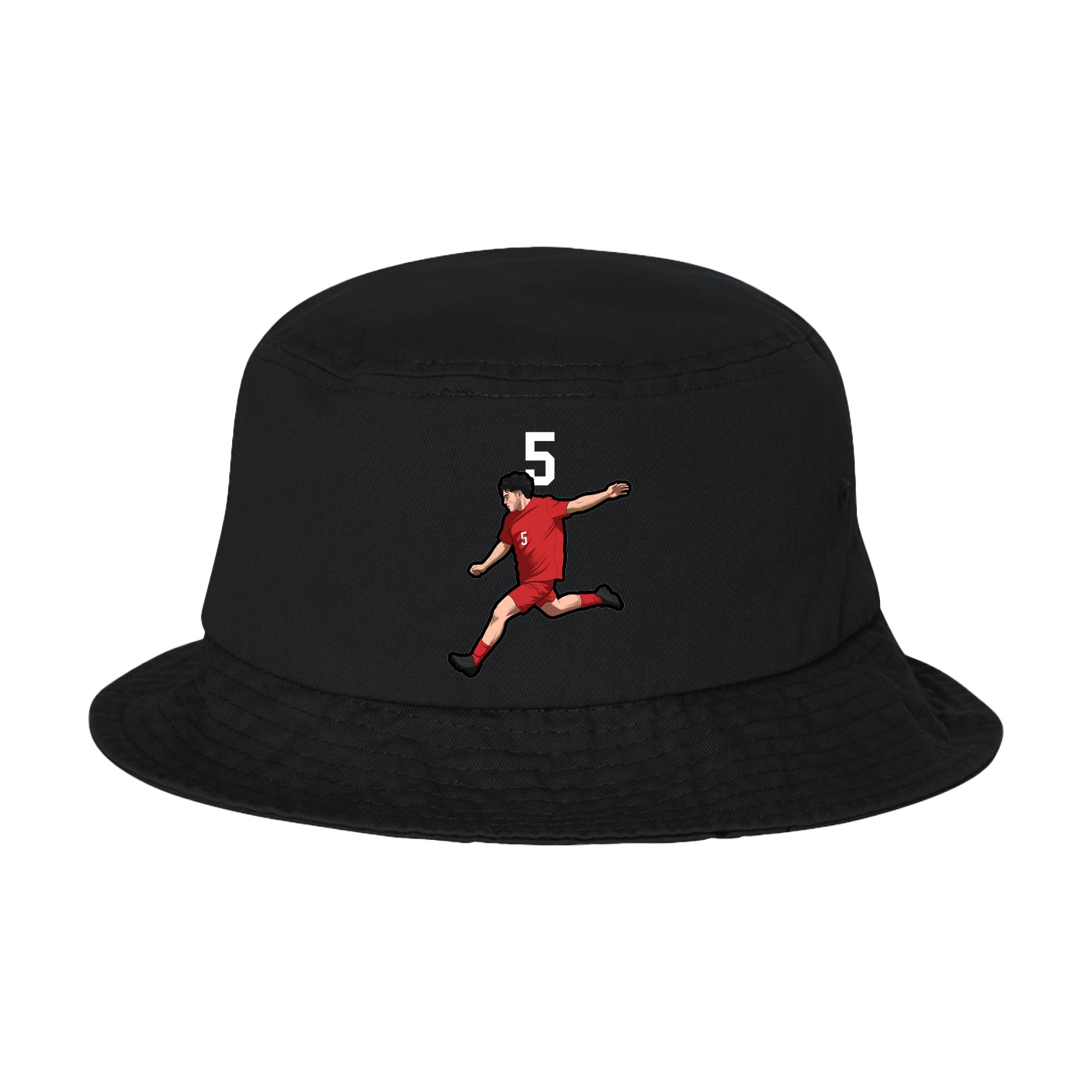 Bucket Cap — Number Top in Black