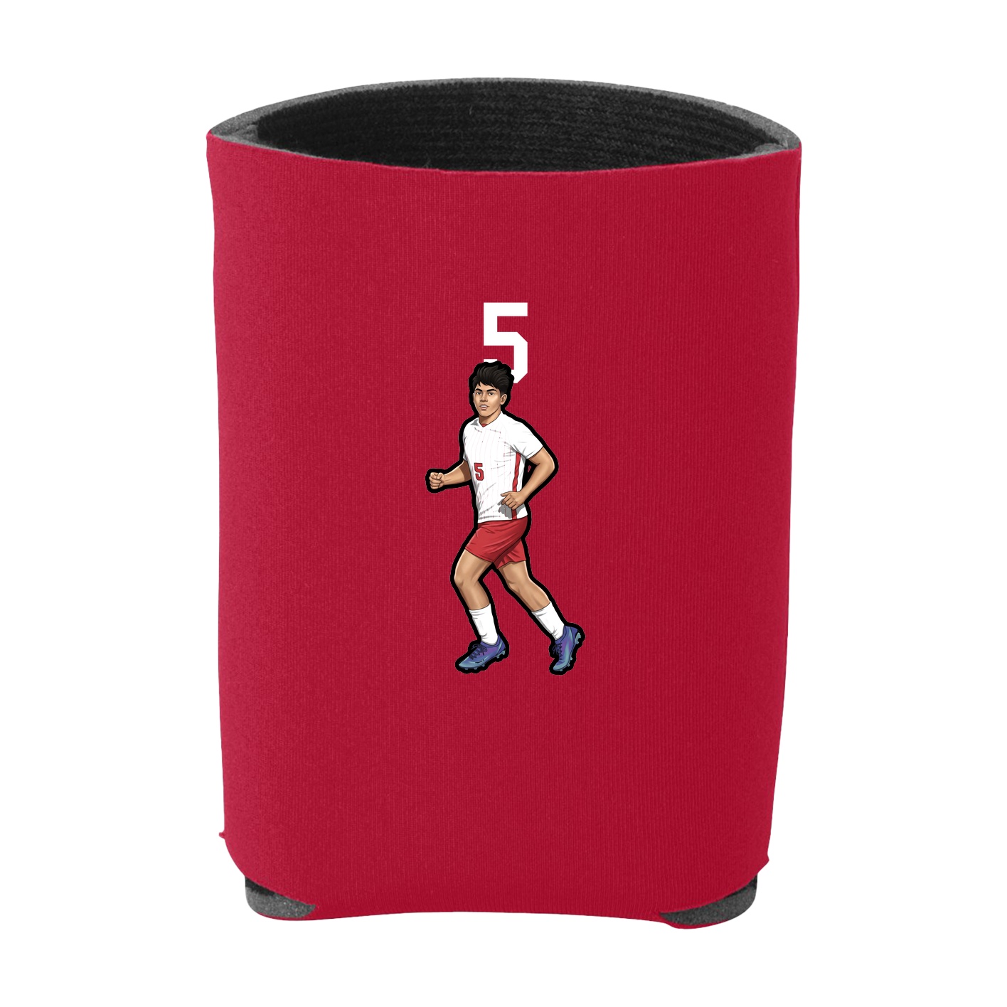 Can Holder — Number Top in Red