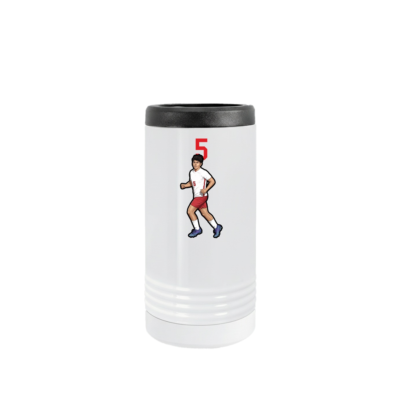 Slim Beverage Holder — Number Top in White