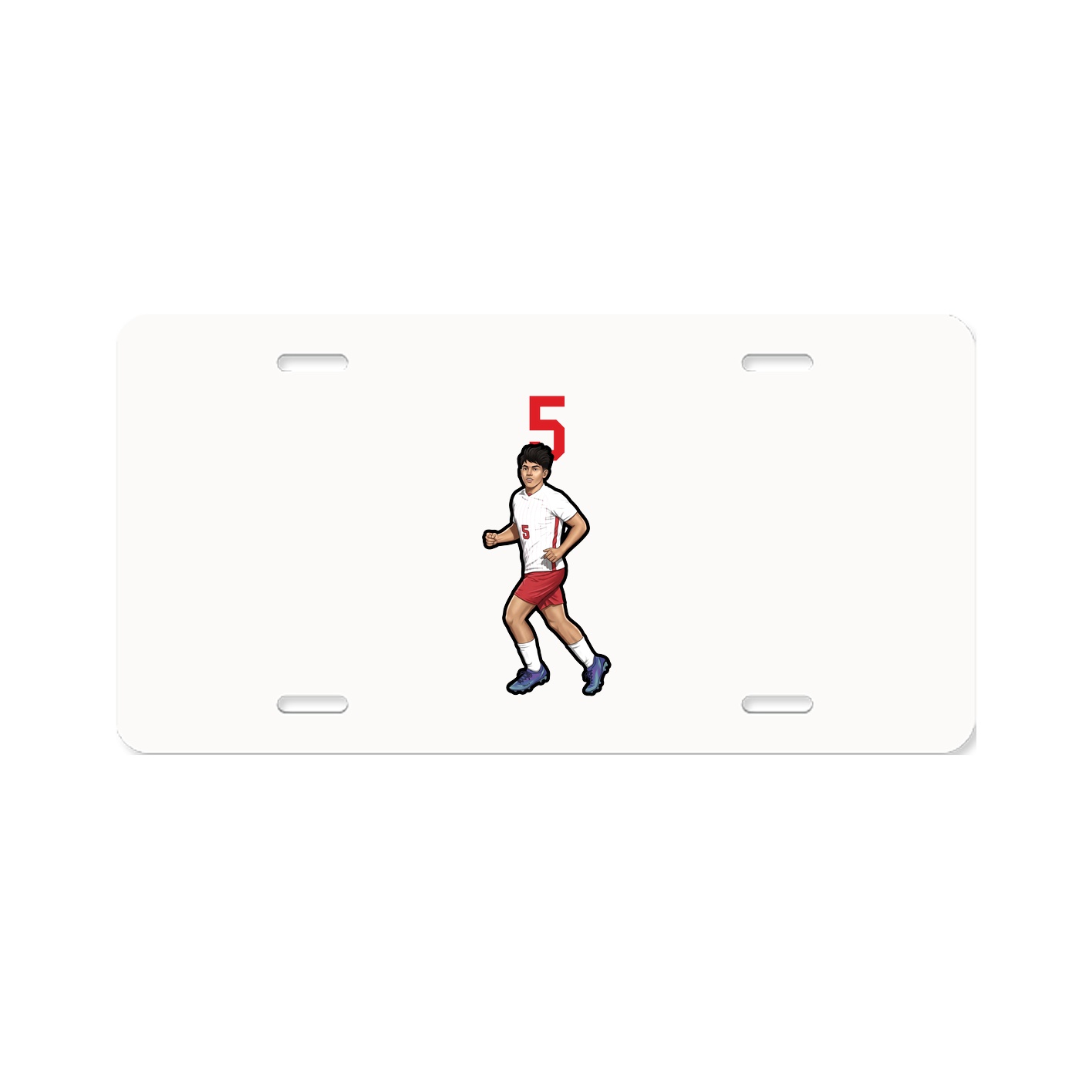 License Plate — Number Top in Classic