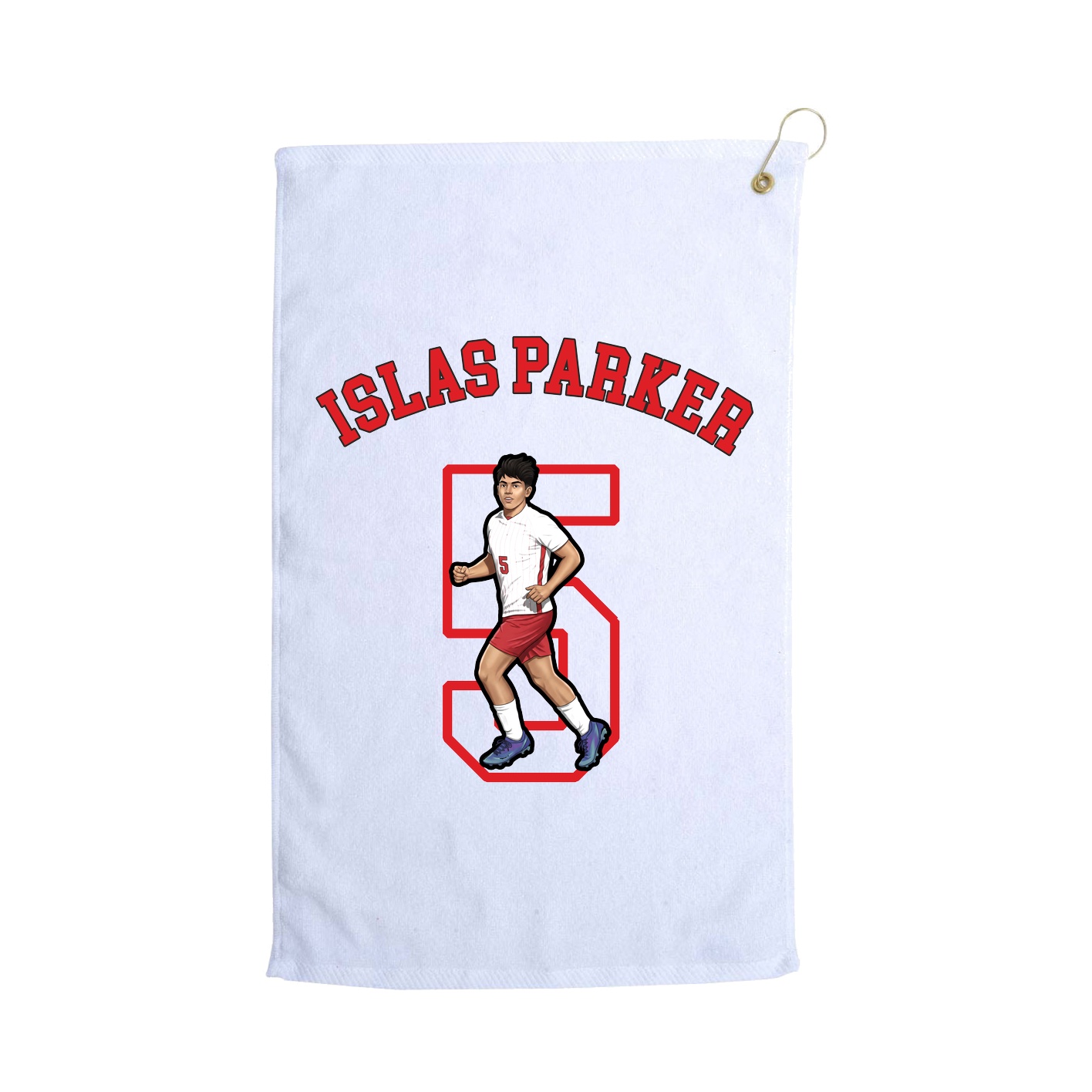 Golf Towel — Shirsey Arch in White