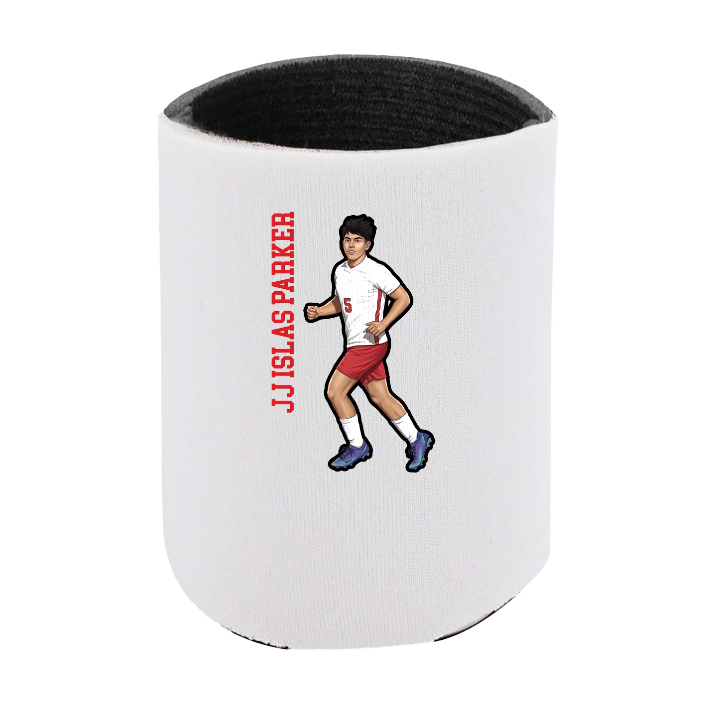 Can Holder — Name Vertical in White