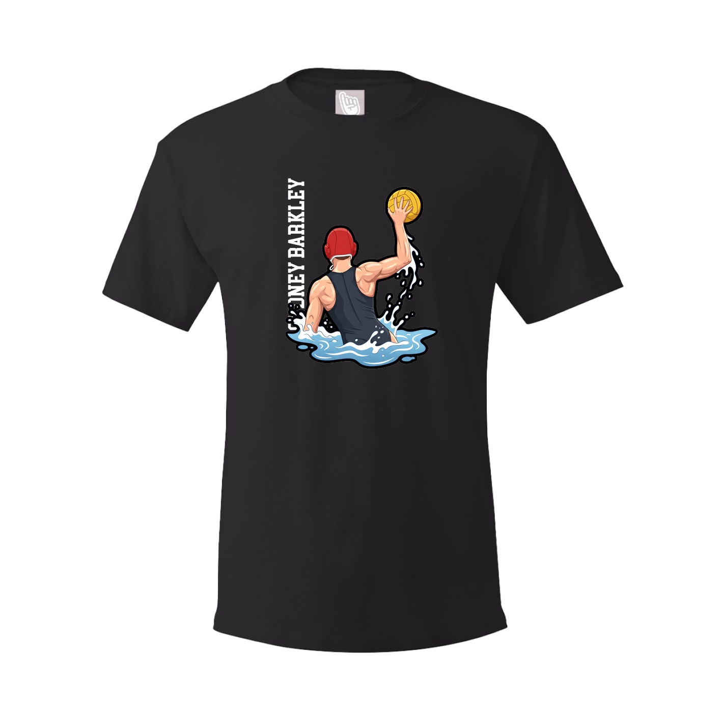 Youth Tee — Name Vertical in Black