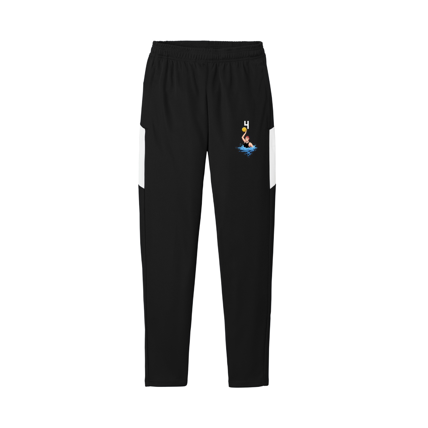 Team Travel Pant — Number Top in Black/White