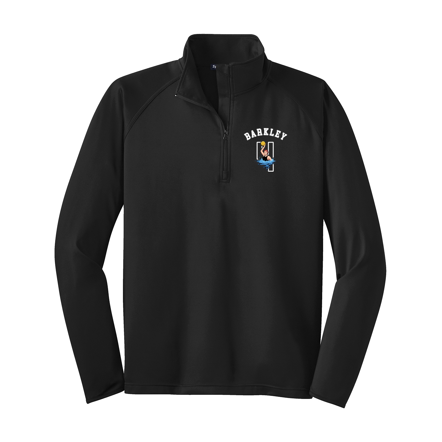 Q-Zip Pullover — Shirsey Arch in Black