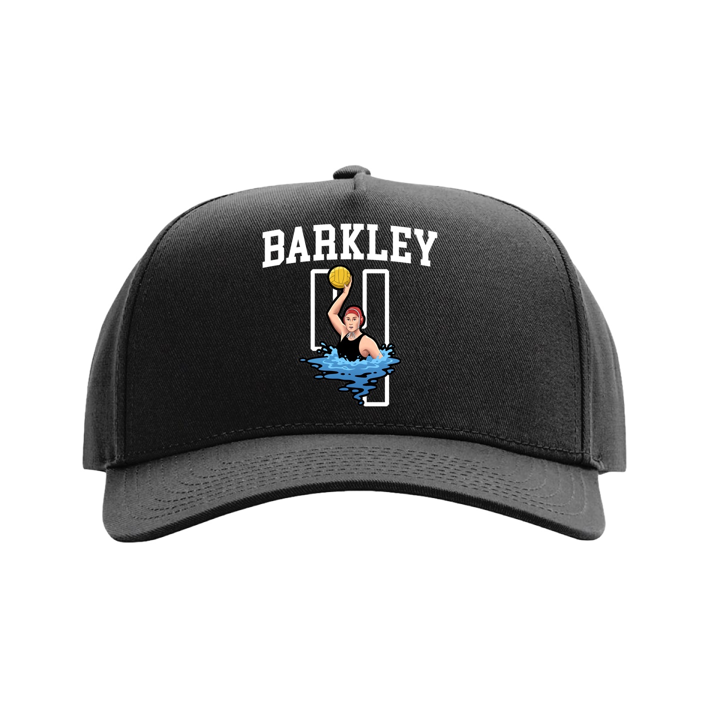 Full Fabric Five-Panel Champ Cap — Shirsey in Black