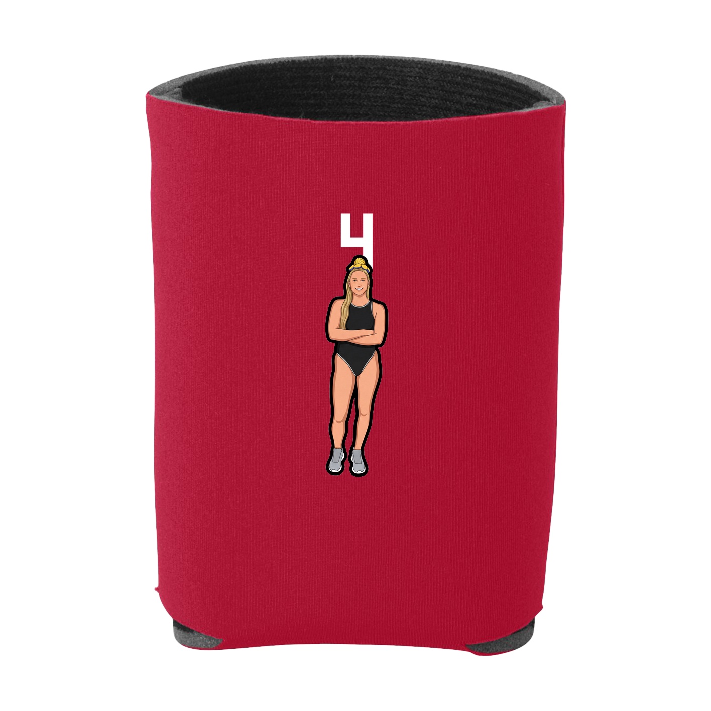 Can Holder — Number Top in Red