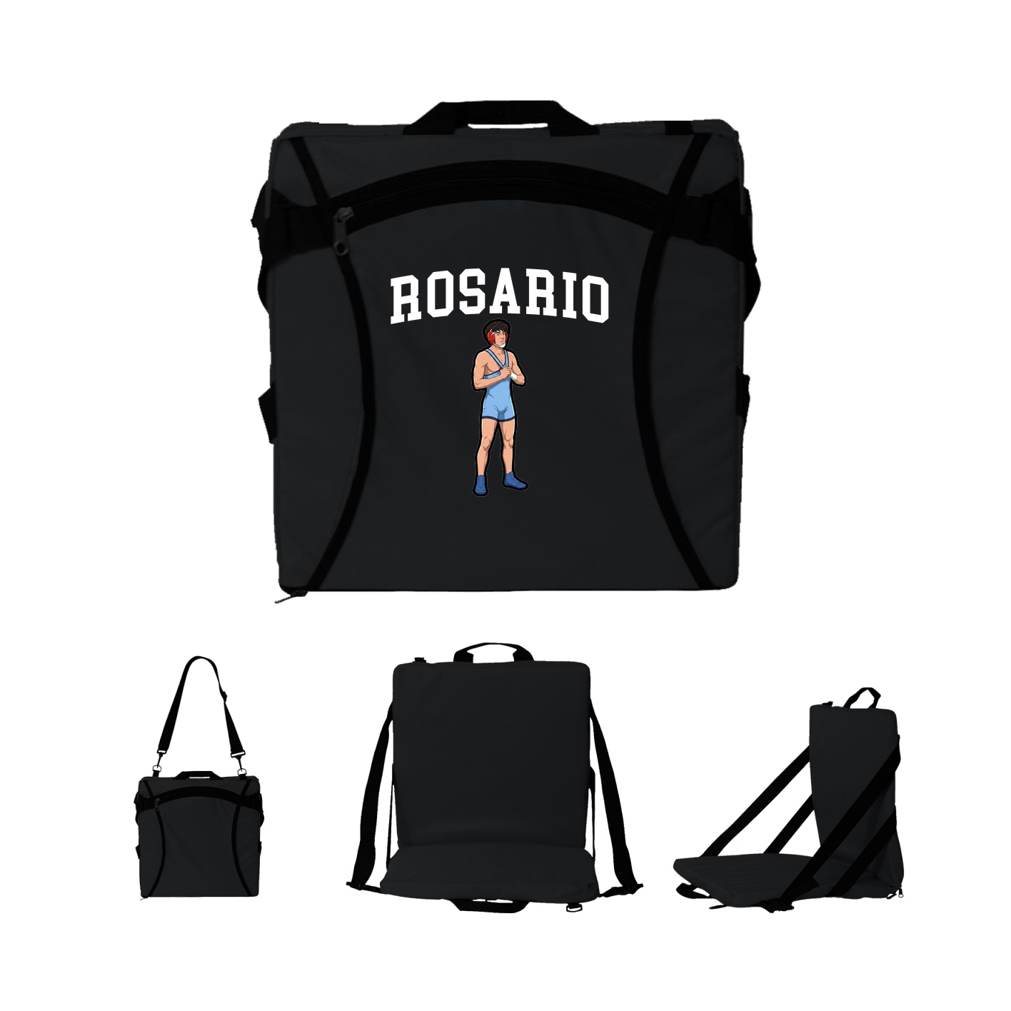 Folding Stadium Seat — Shirsey in Black