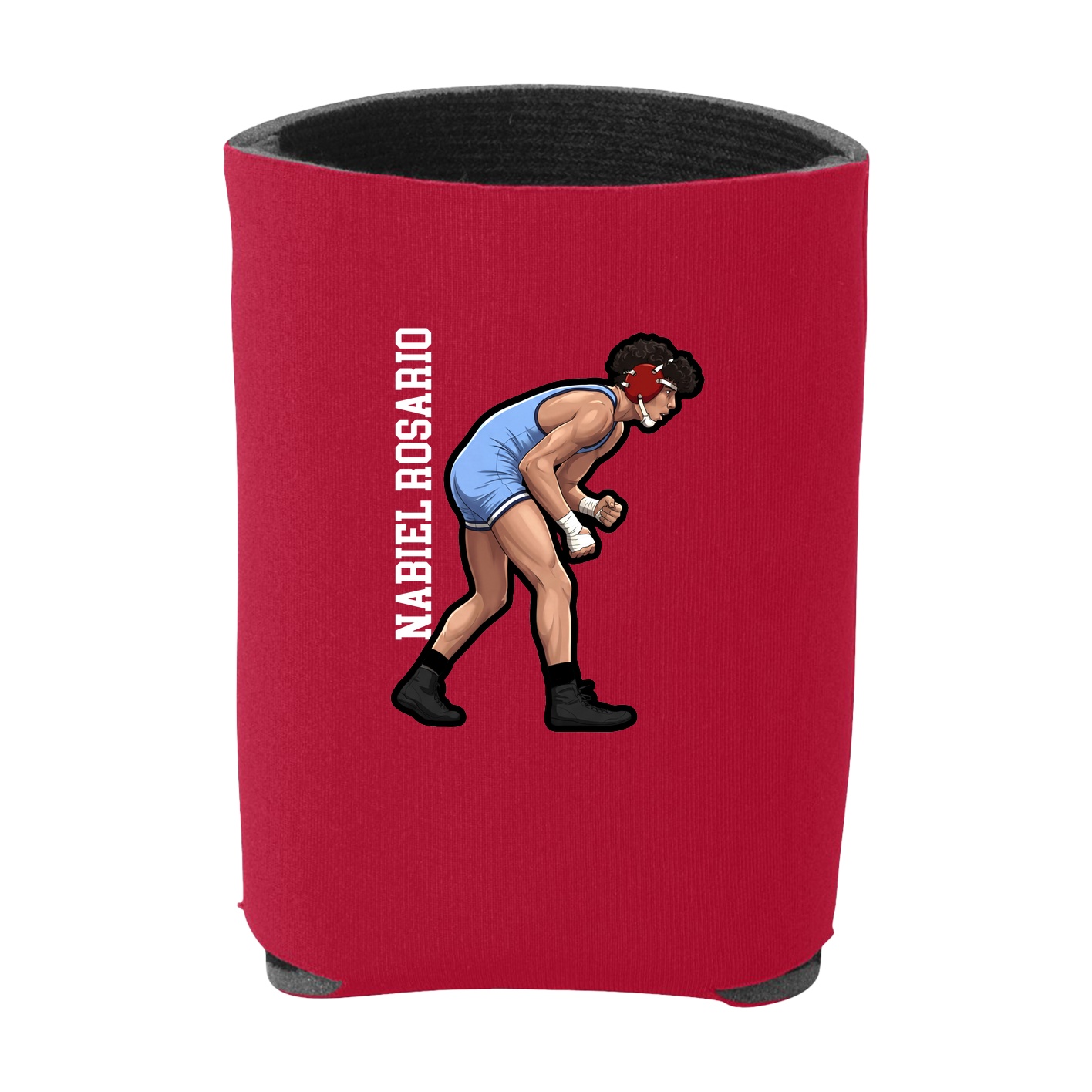 Can Holder — Name Vertical in Red